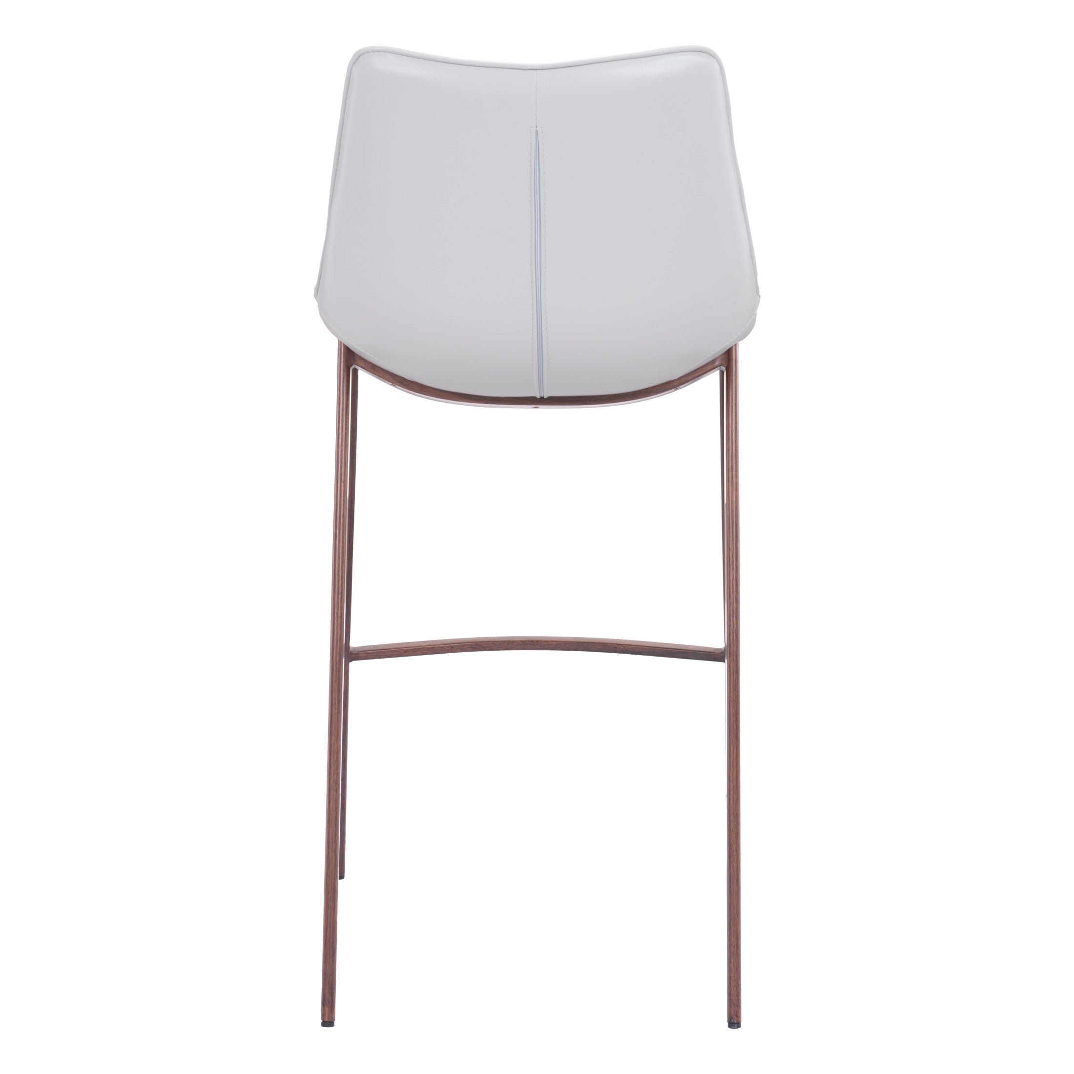 Magnus Barstool (Set of 2) White & Walnut