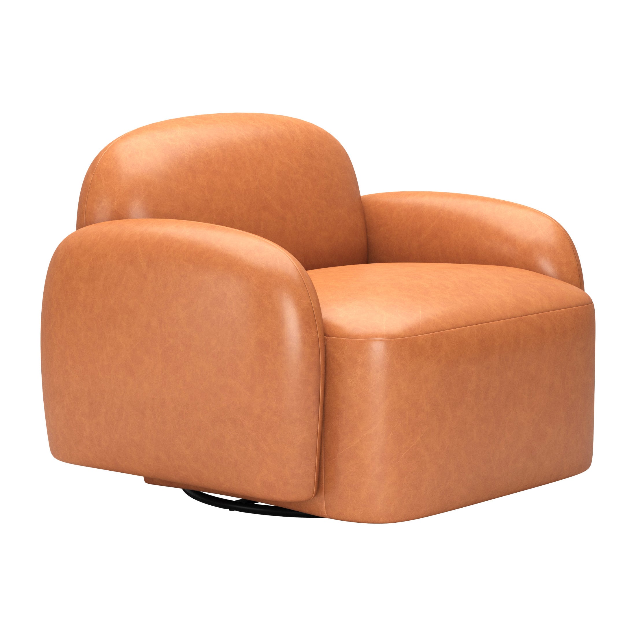 Cleo Swivel Chair Brown