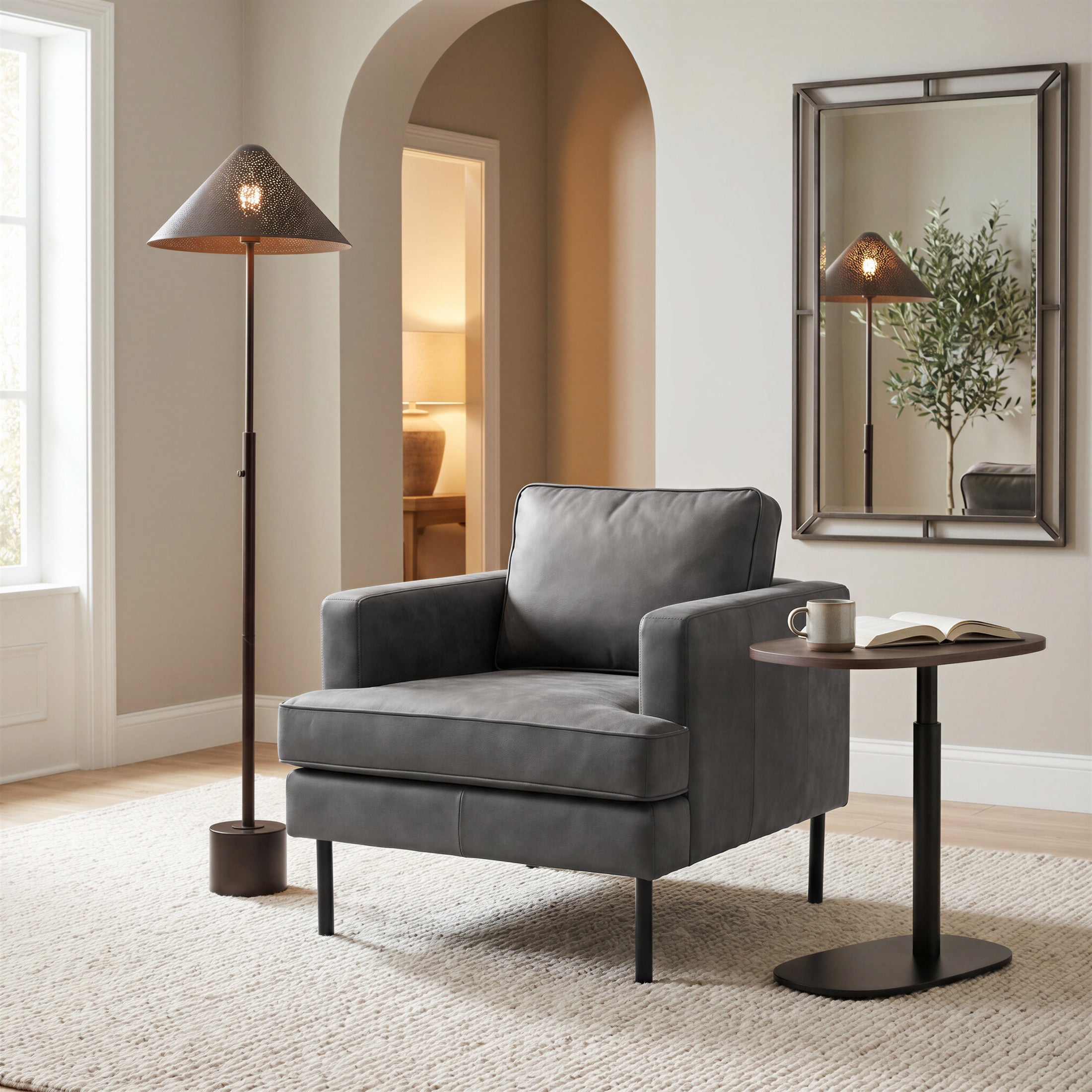 Decade Armchair Vintage Gray