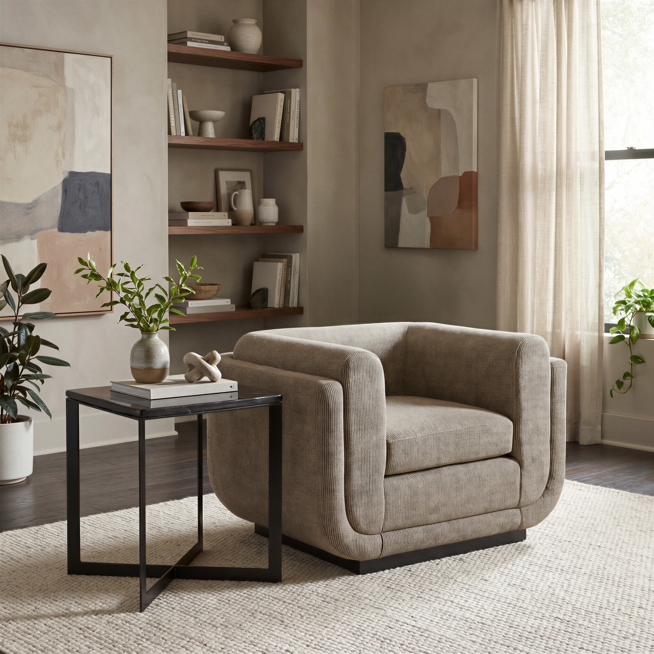 Mysa Side Table Black
