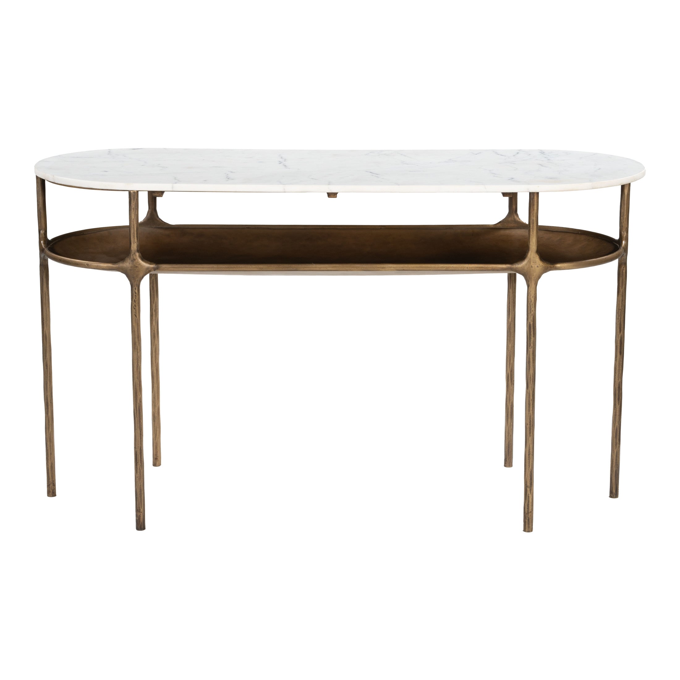Bild Console Table White & Brass
