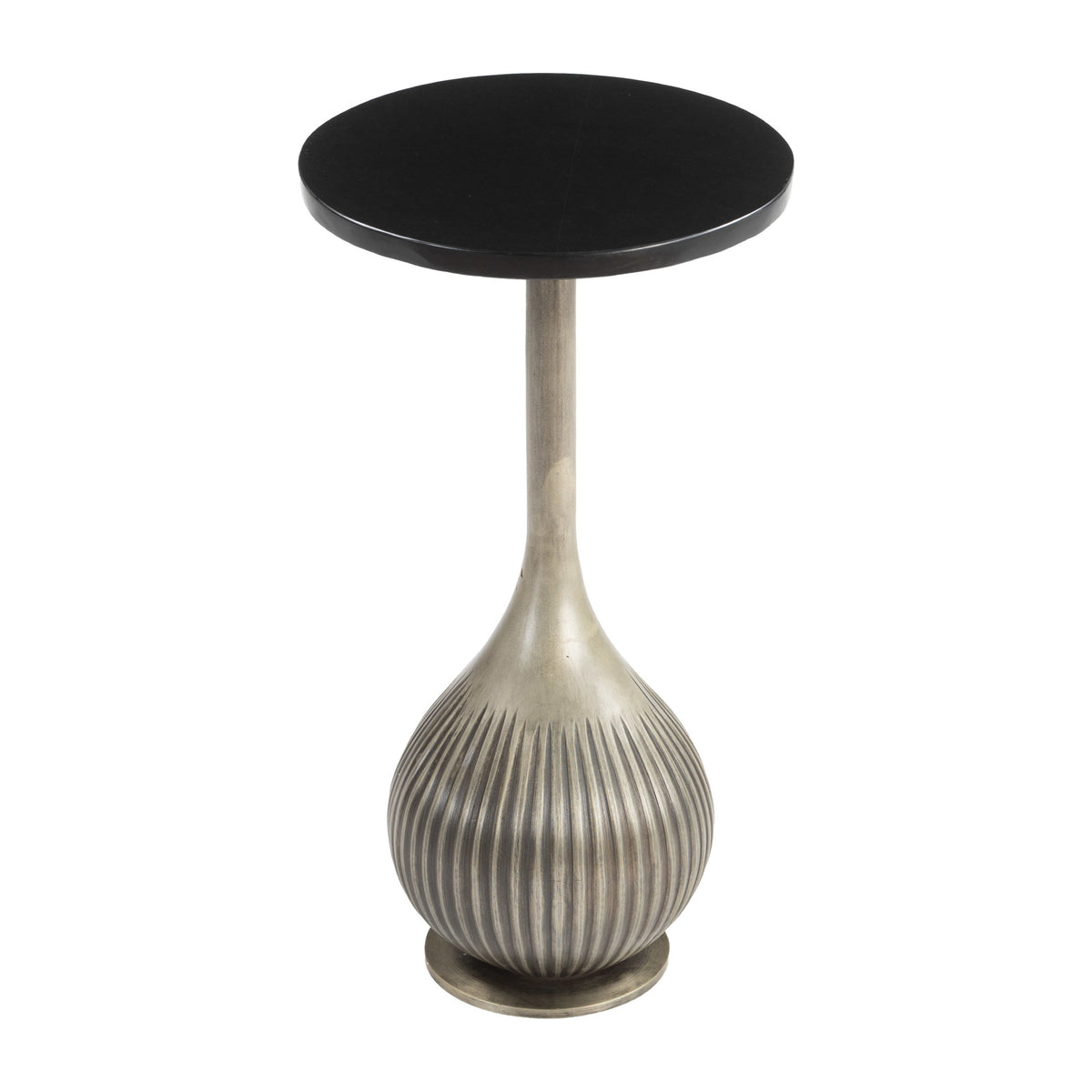 Ionis Accent Table Black & Antique Silver