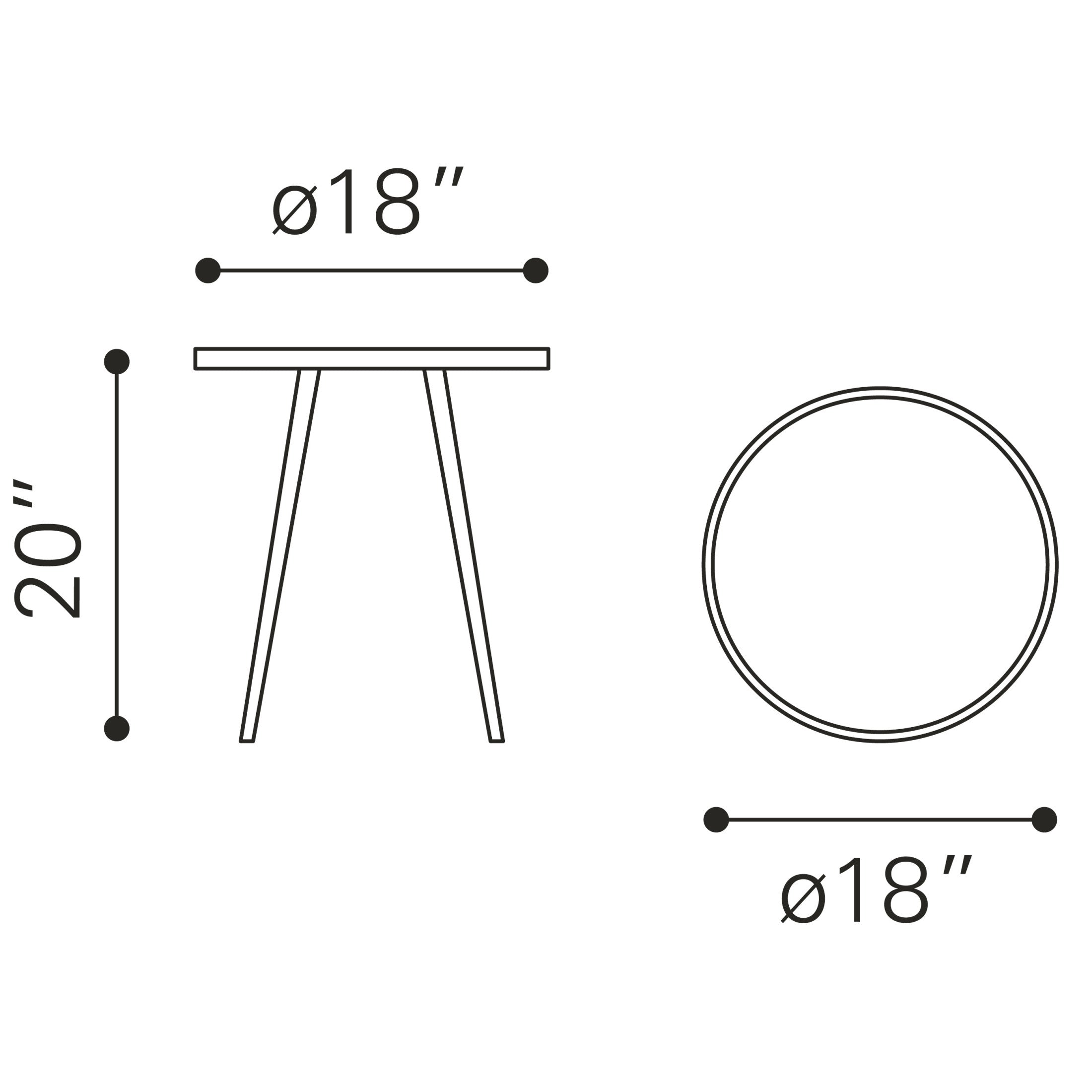 Particle Side Table Gold & Black