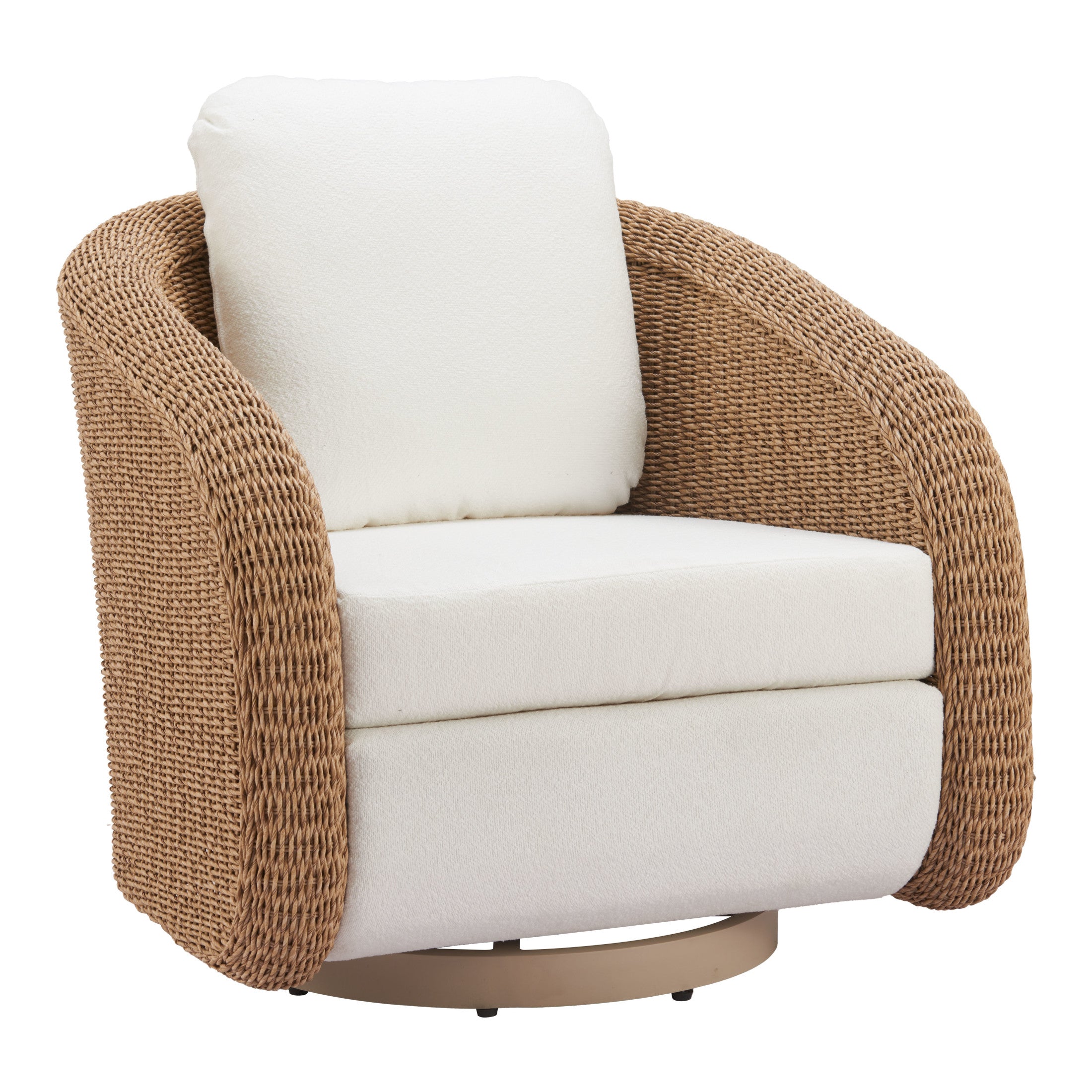 Solara Swivel Chair Ivory