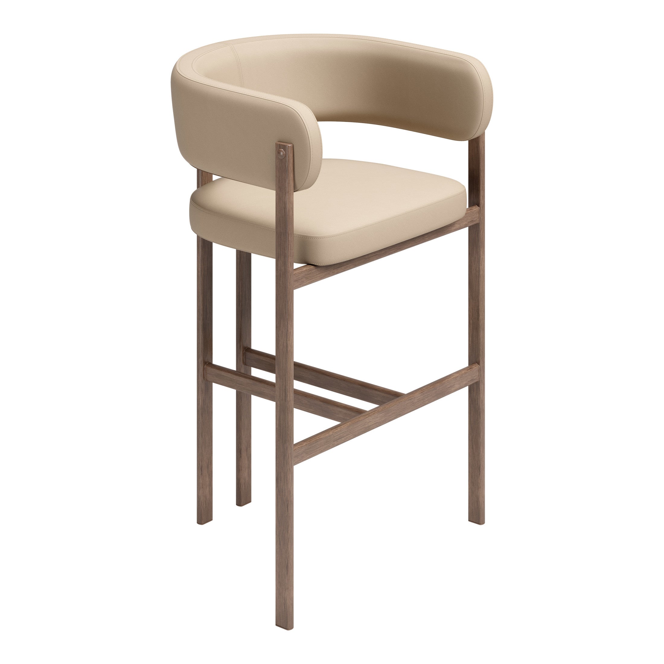 Ruge Barstool (Set of 2) Beige