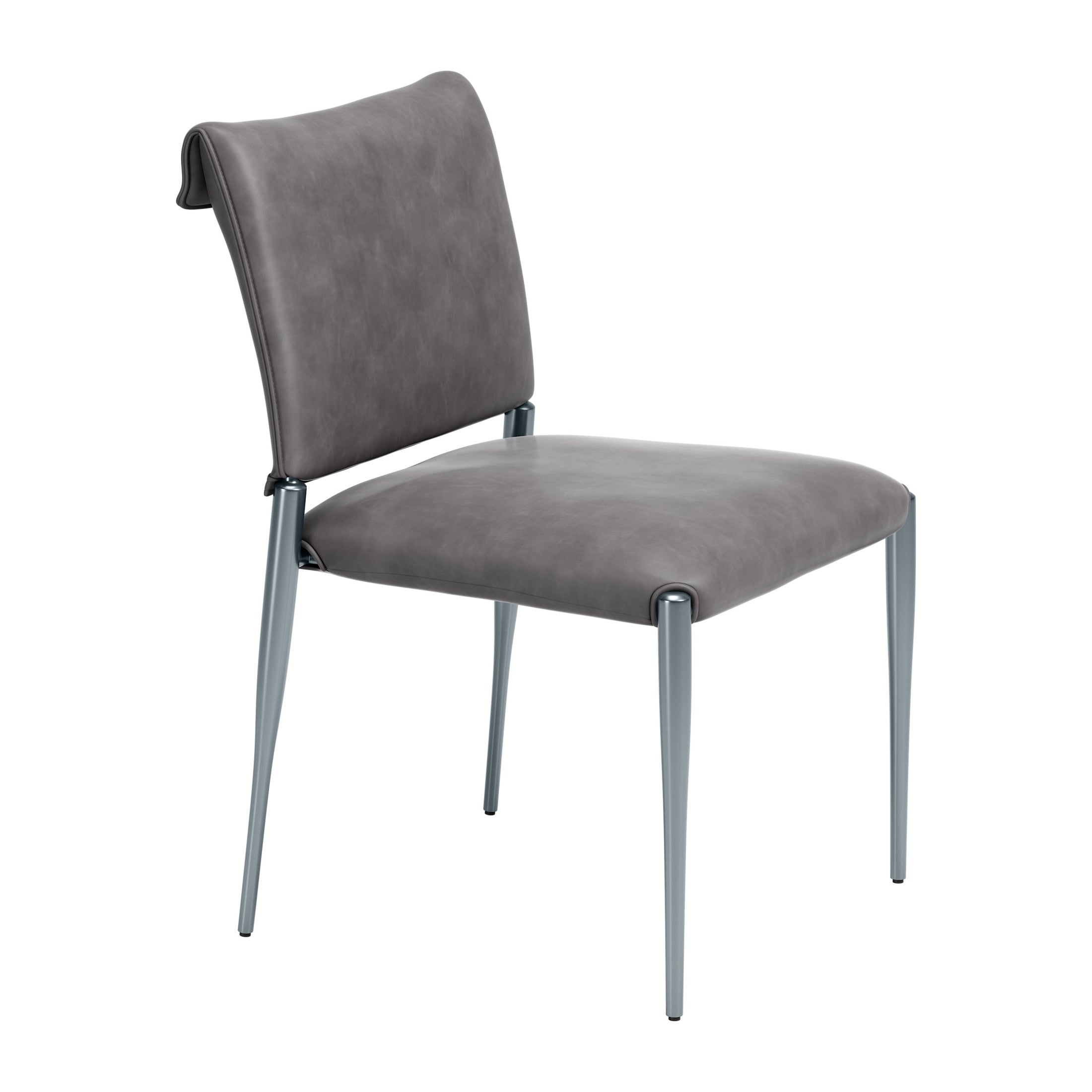 Freesia Dining Chair (Set of 2) Charcoal Gray