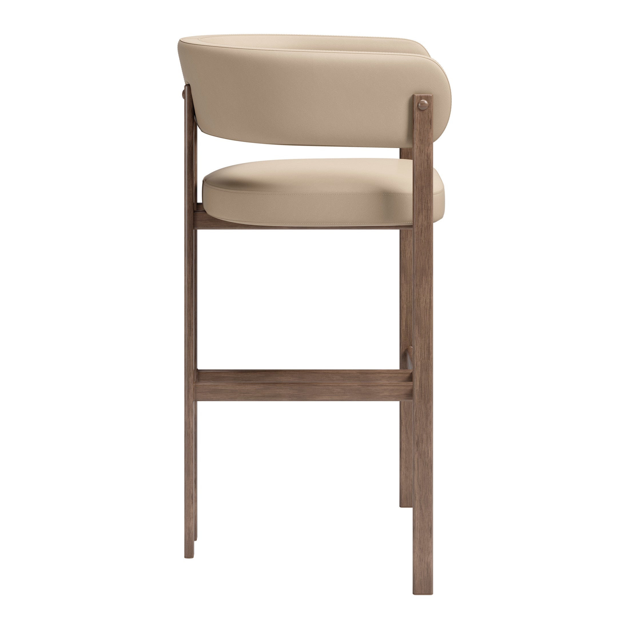 Ruge Barstool (Set of 2) Beige