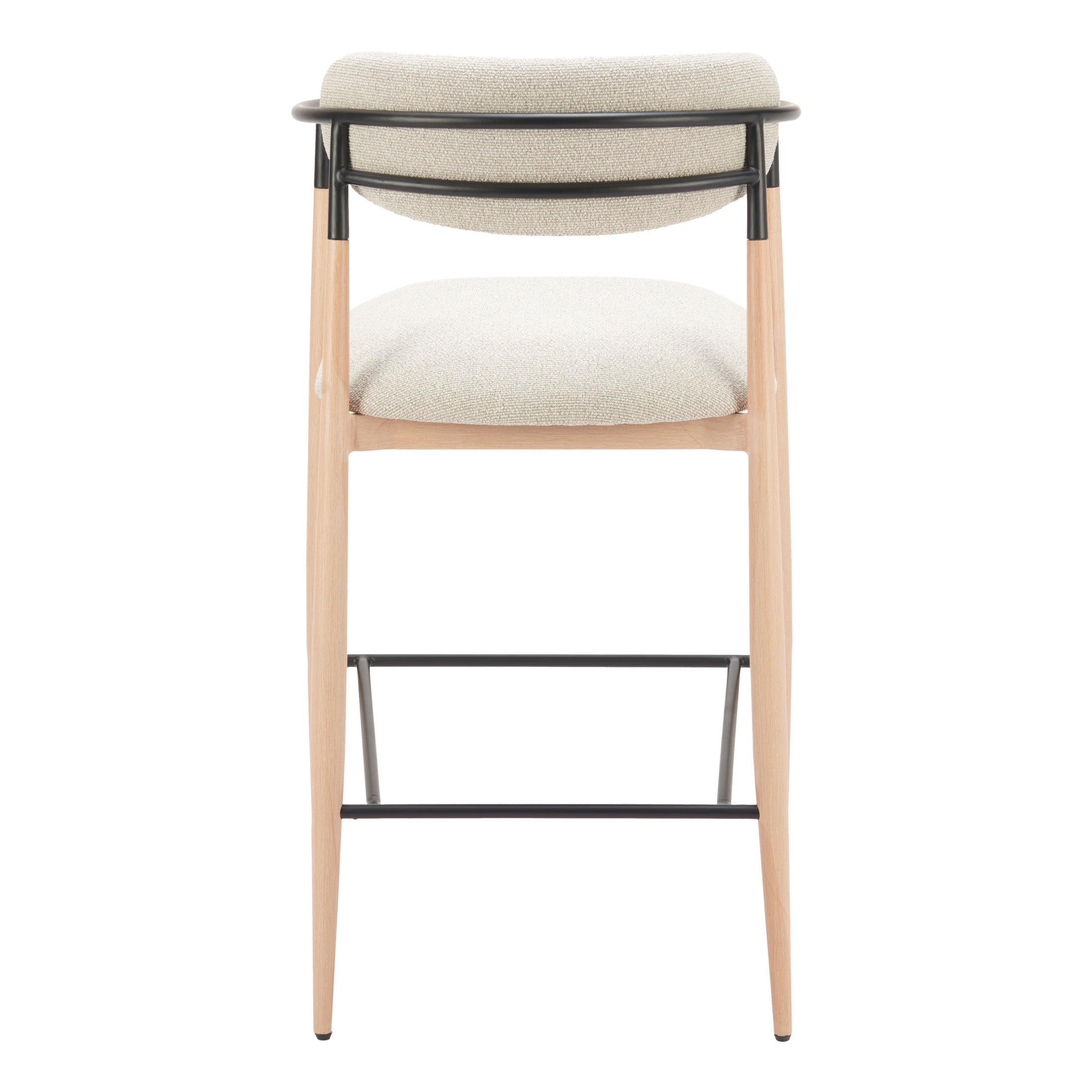 Equinox Barstool Oyster Gray & Natural