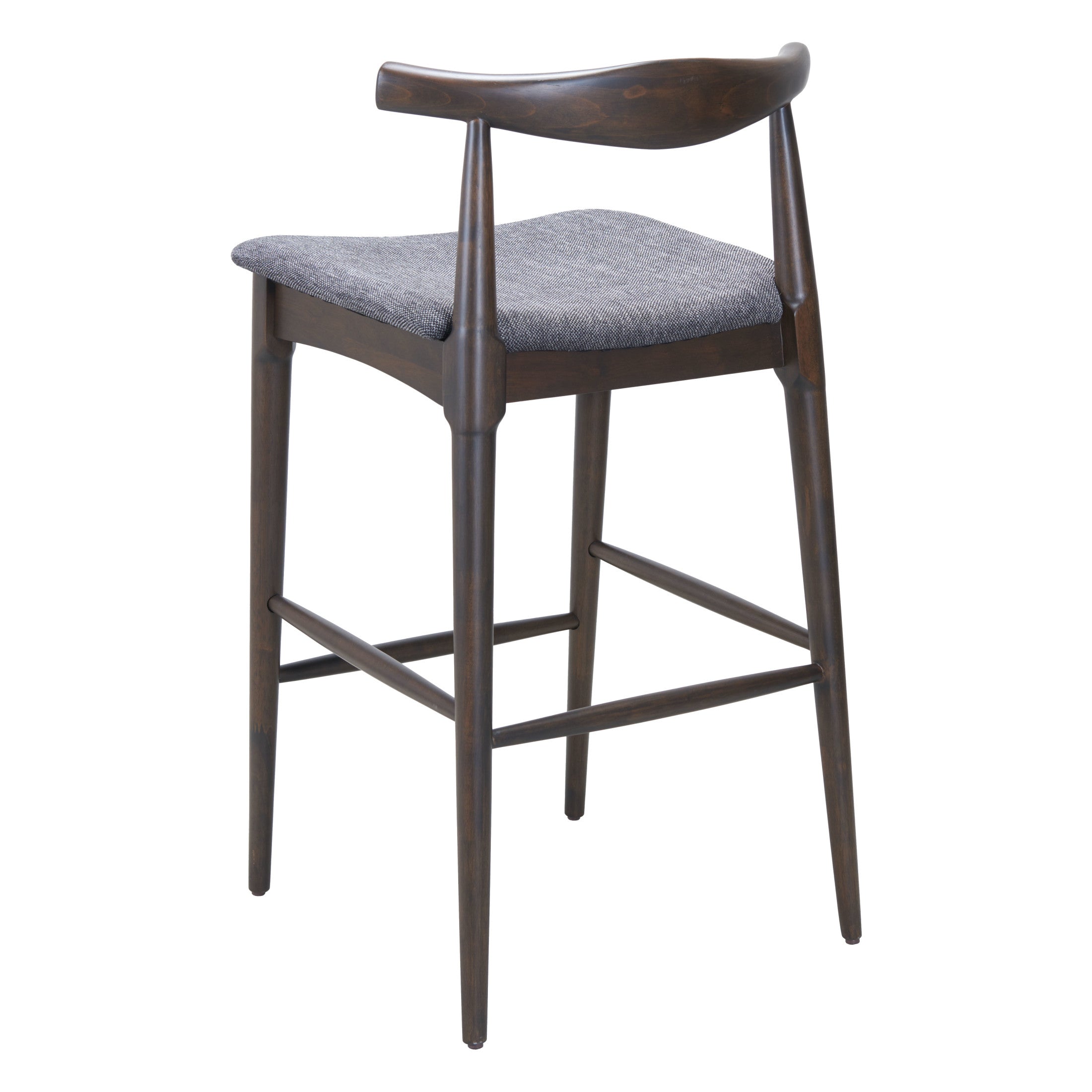 Tuzka Barstool (Set of 2) Gray & Espresso