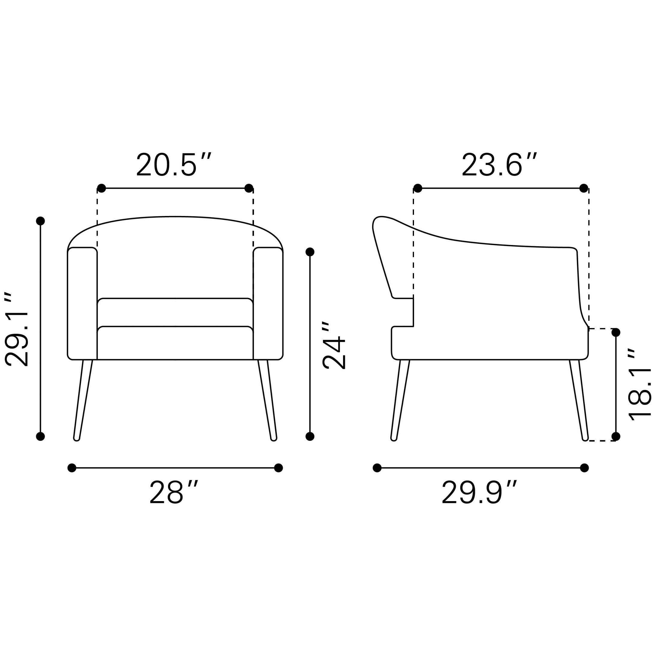 Berkeley Accent Chair Vintage Brown