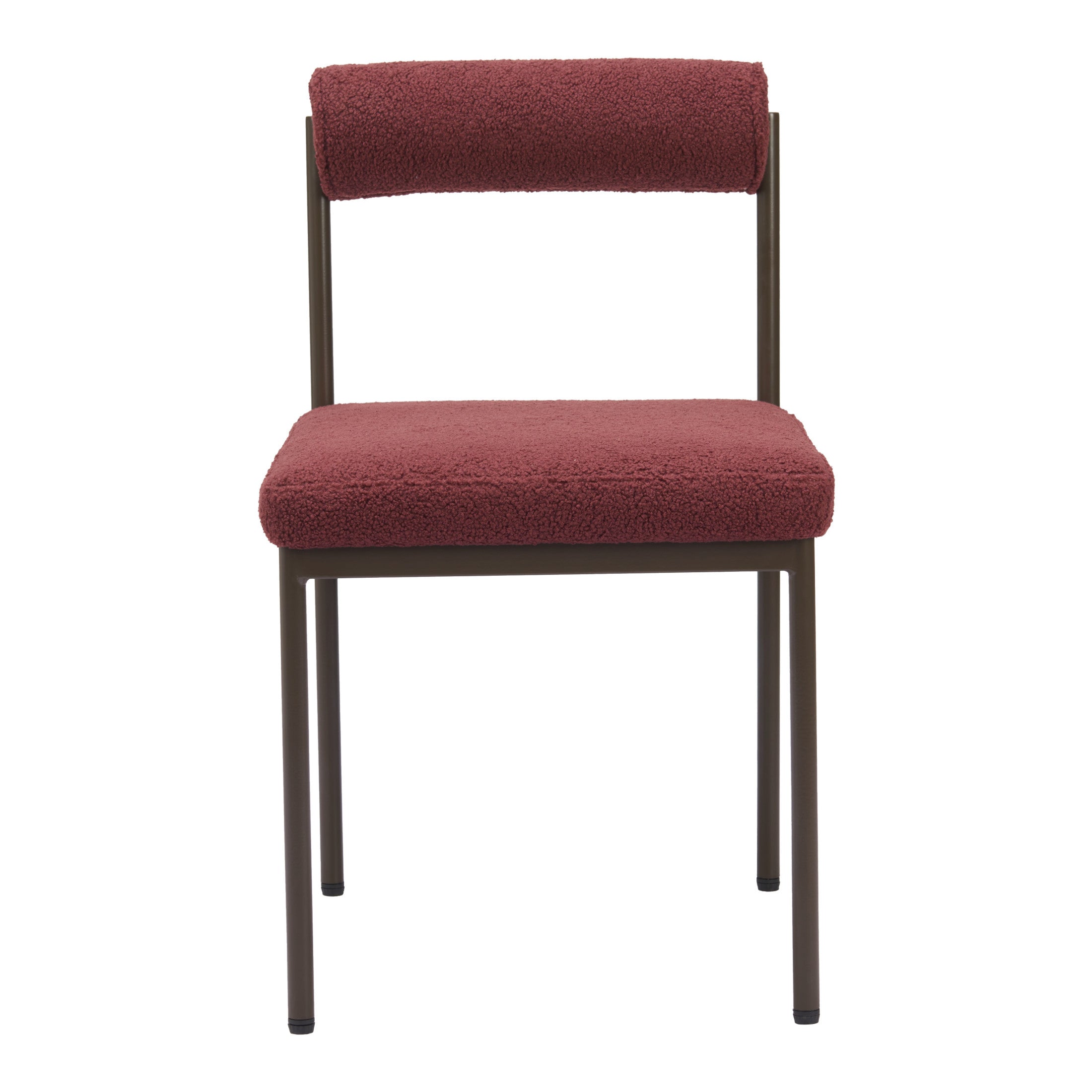 Livorno Dining Chair Red & Bronze