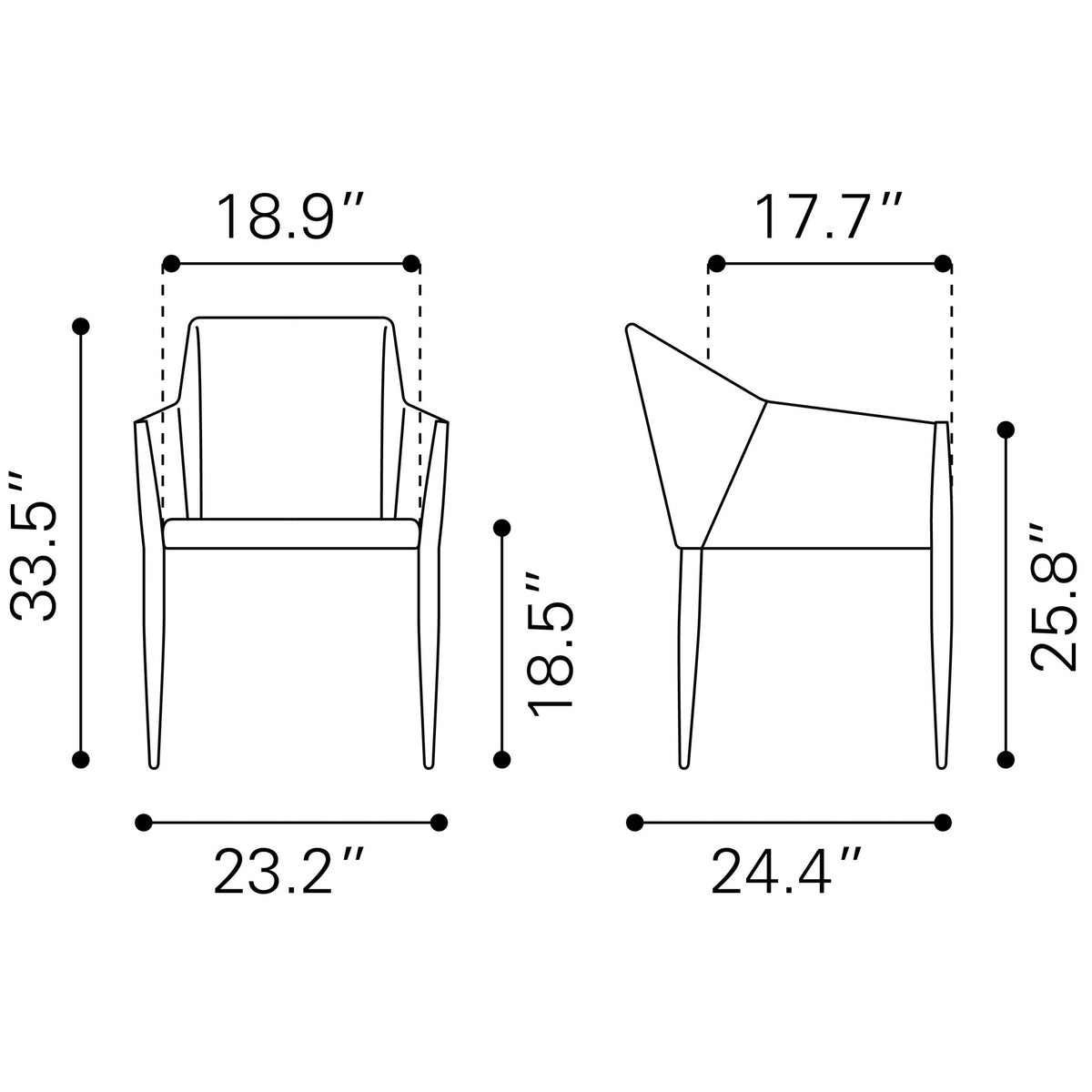 Andover Dining Chair (Set of 2) Beige