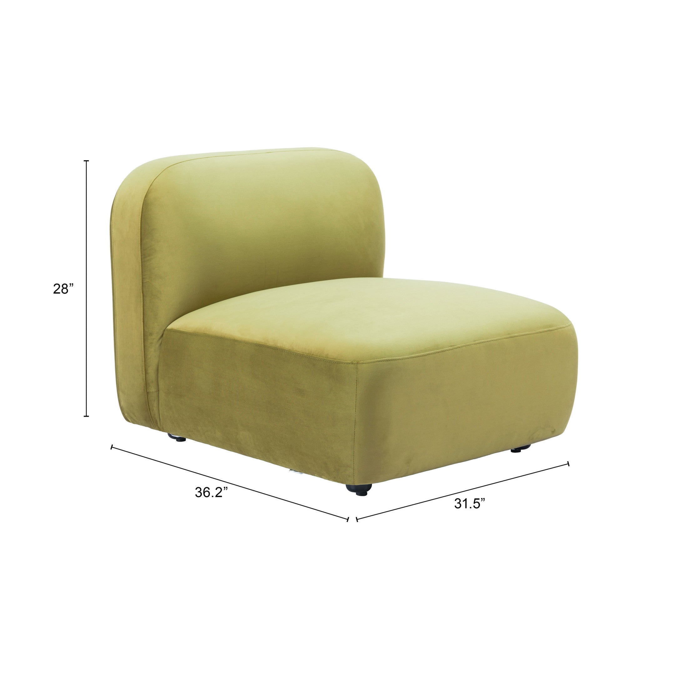 Biak Middle Chair Green