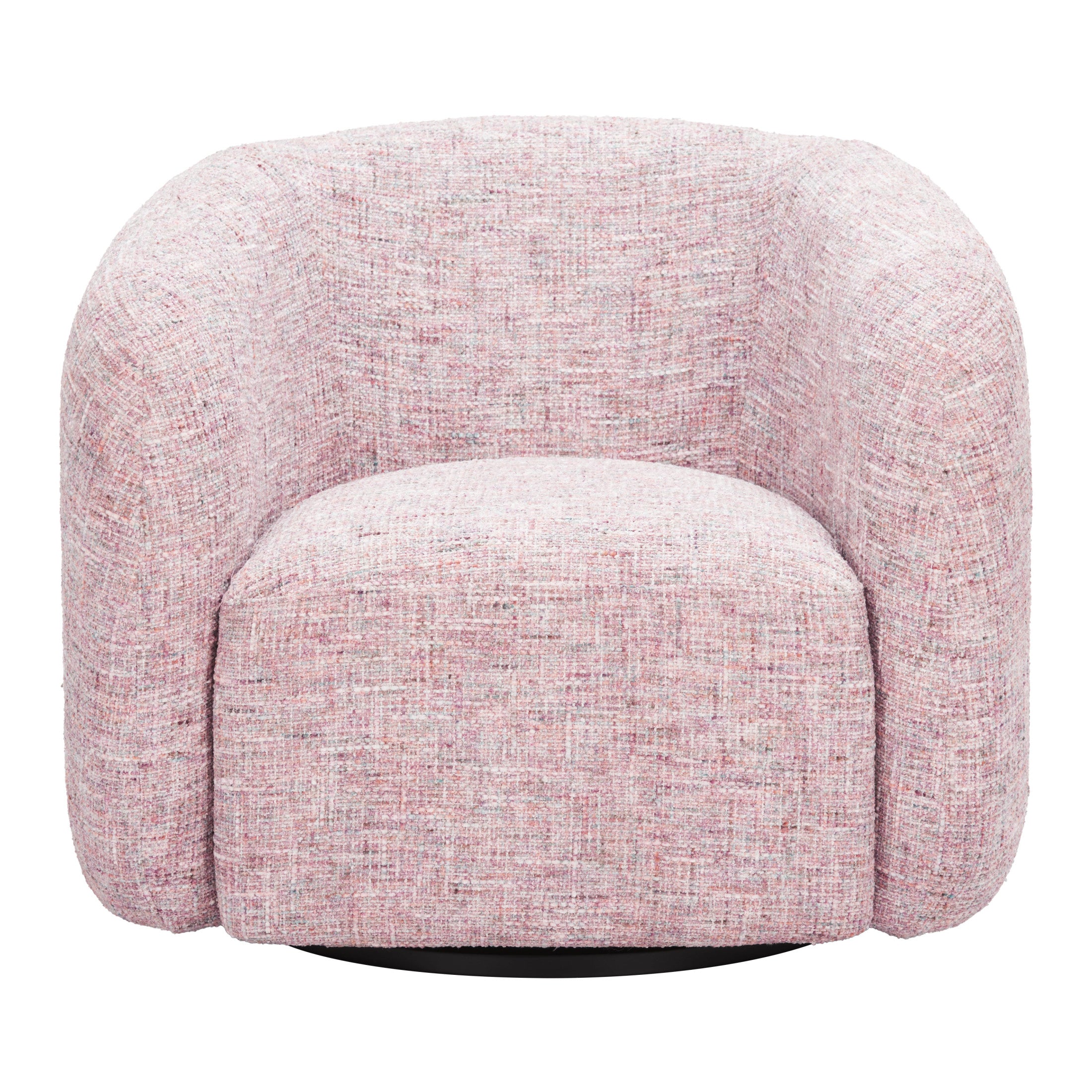 Refine Swivel Chair Pink Tweed