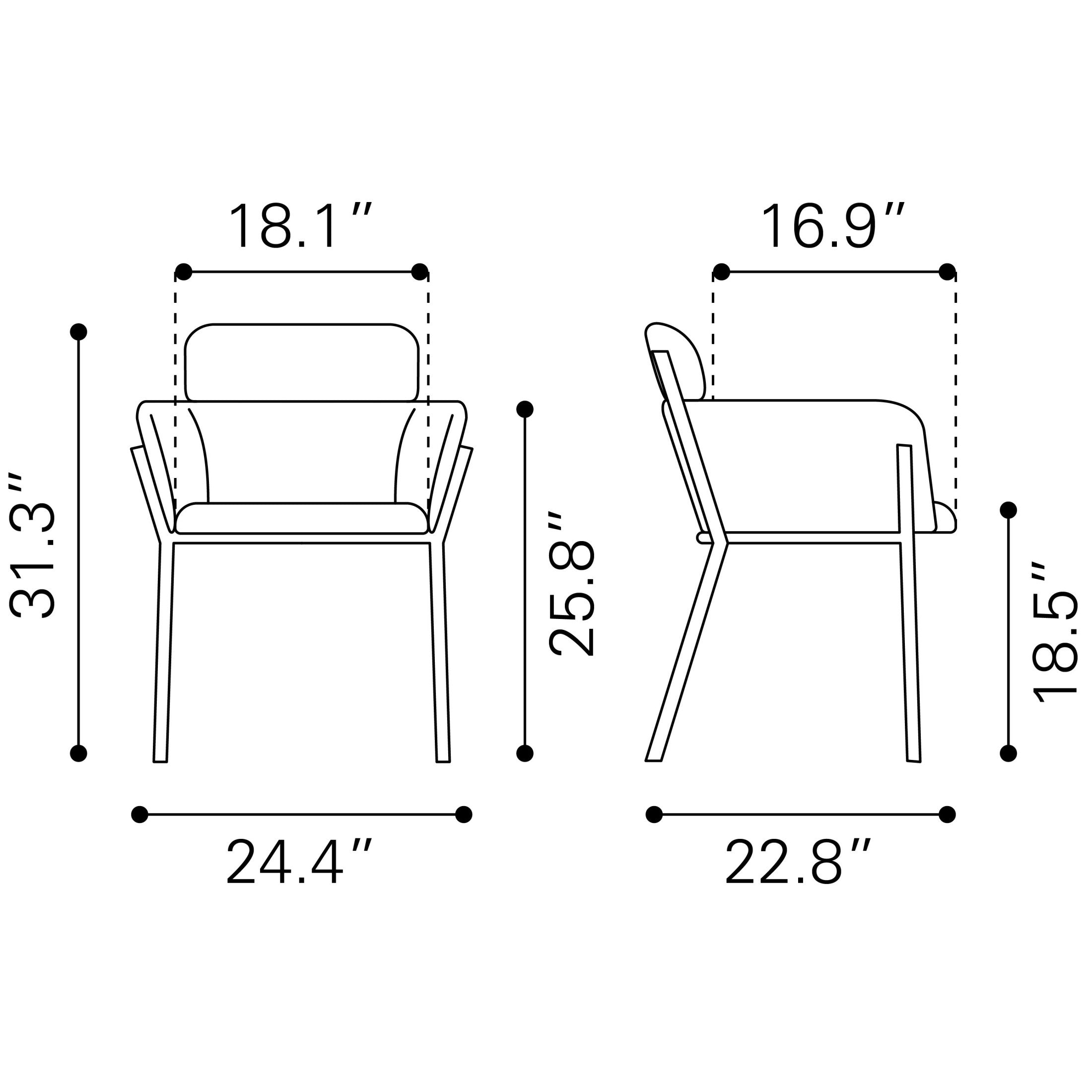 Bremor Dining Chair (Set of 2) Slate Gray