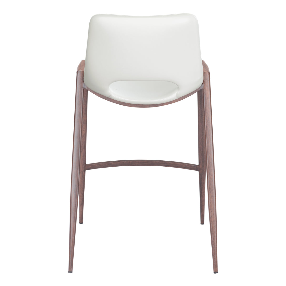 Desi Counter Stool (Set of 2) White & Walnut