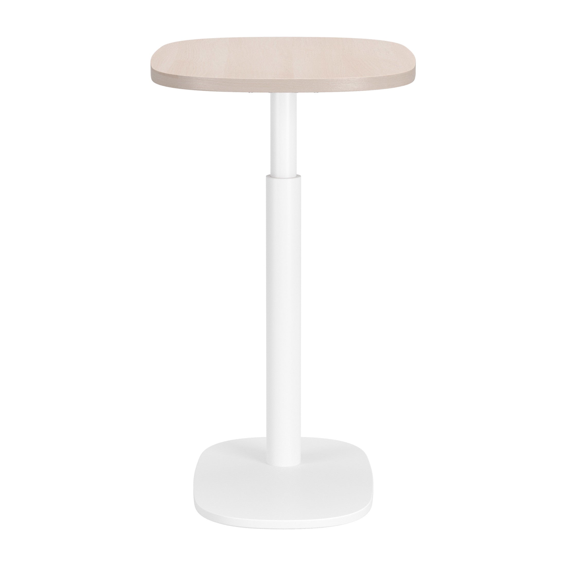 Buddy Adjustable Rotating Side Table Natural & White