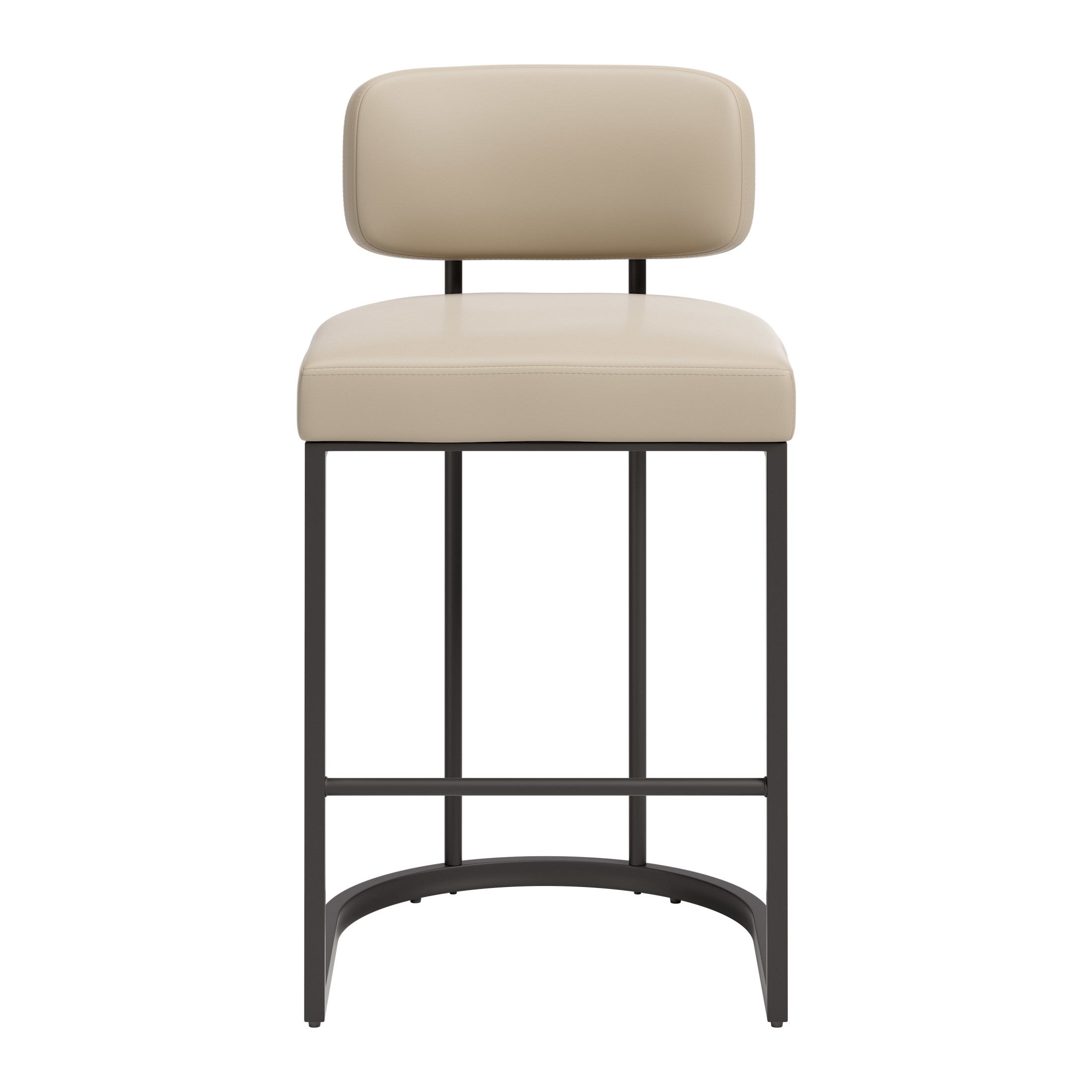 Velar Counter Stool (Set of 2) Beige & Gray