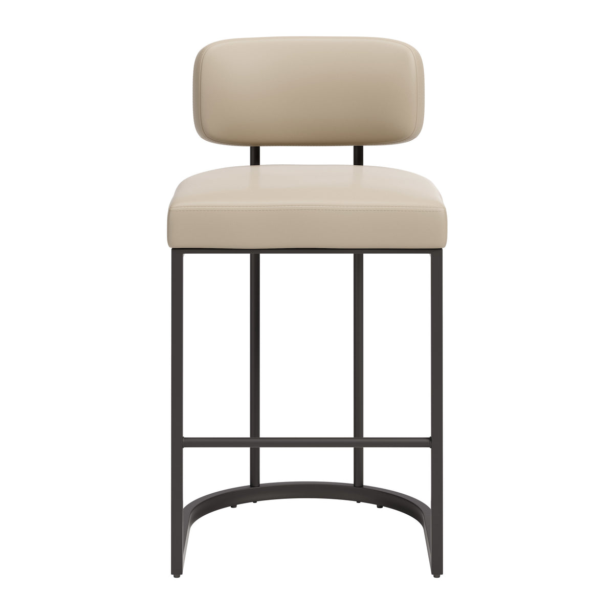 Velar Counter Stool (Set of 2) Beige & Gray