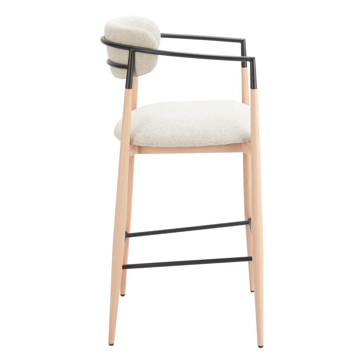 Equinox Barstool Oyster Gray & Natural