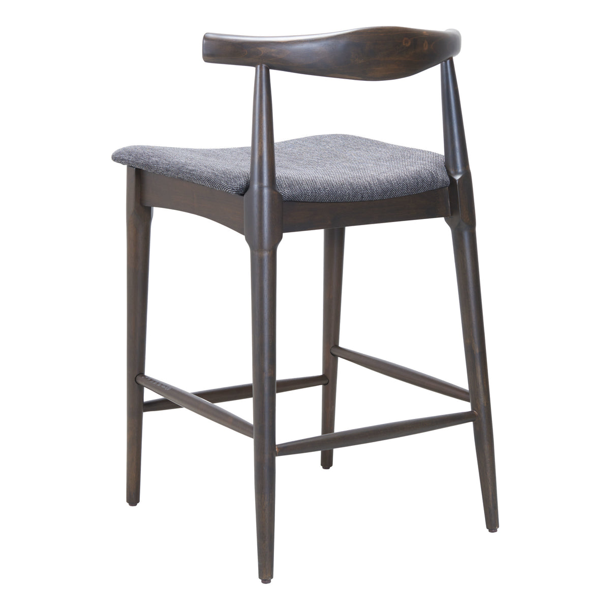 Tuzka Counter Stool (Set of 2) Gray & Espresso
