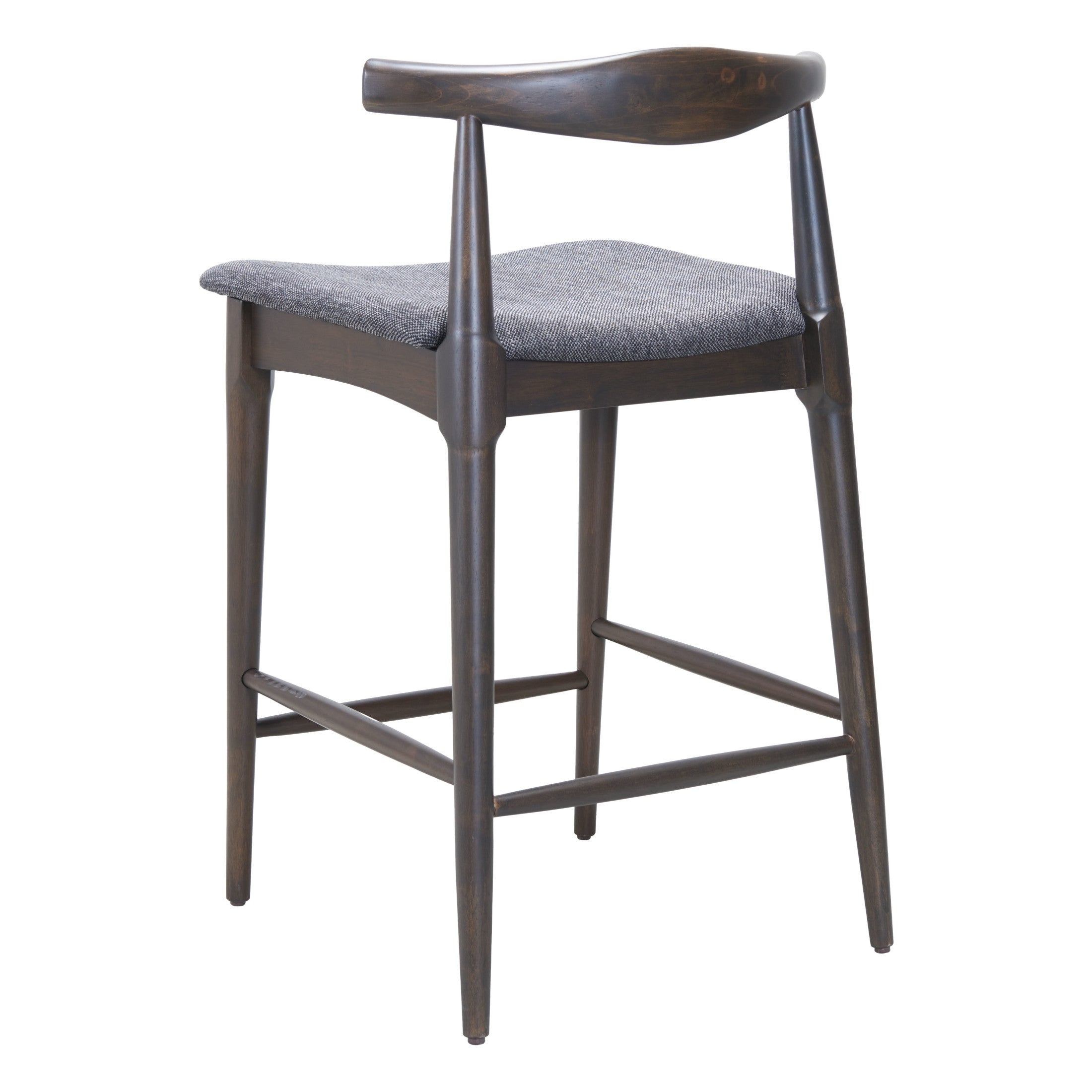 Tuzka Counter Stool (Set of 2) Gray & Espresso
