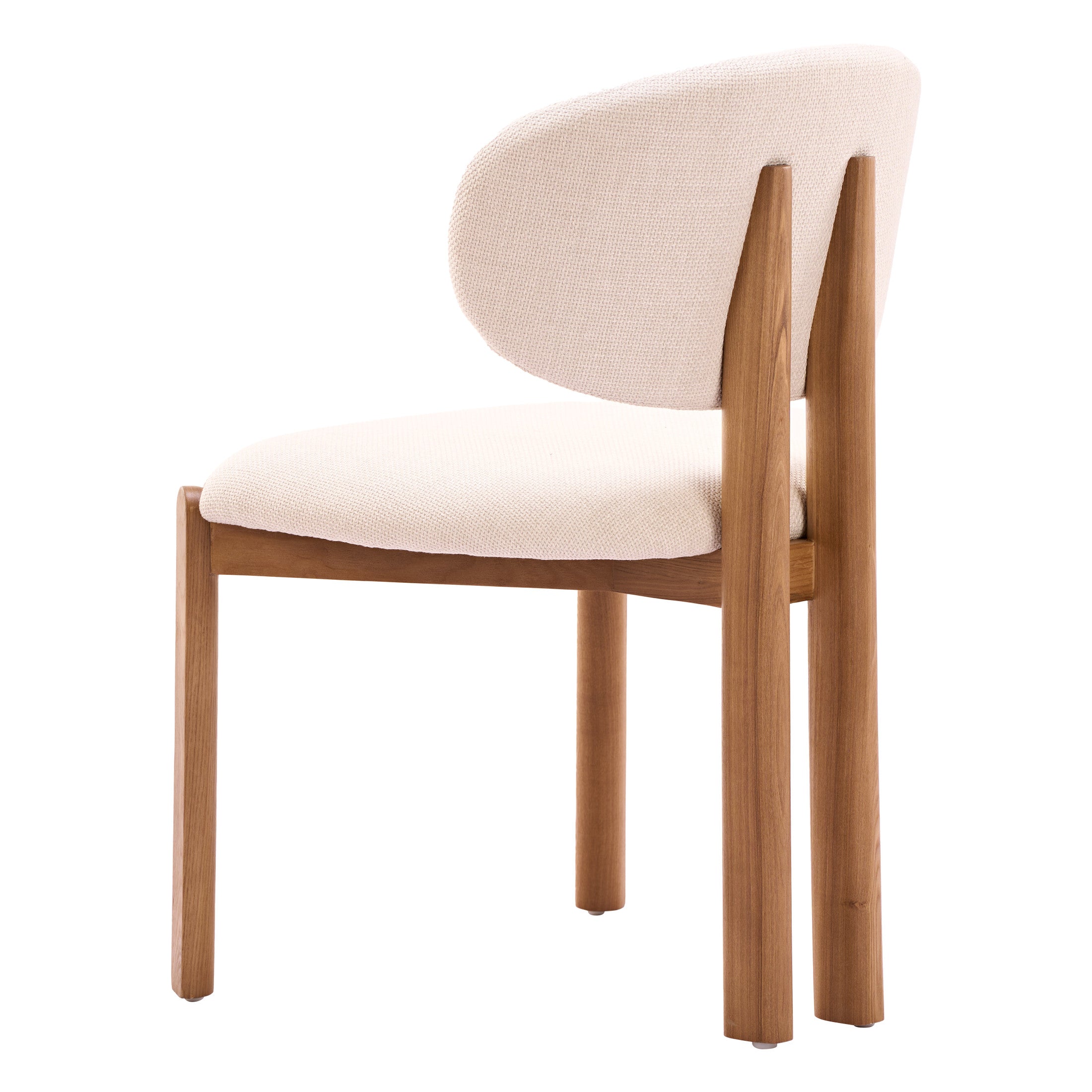 Rosetta Dining Chair (Set of 2) Beige & Walnut