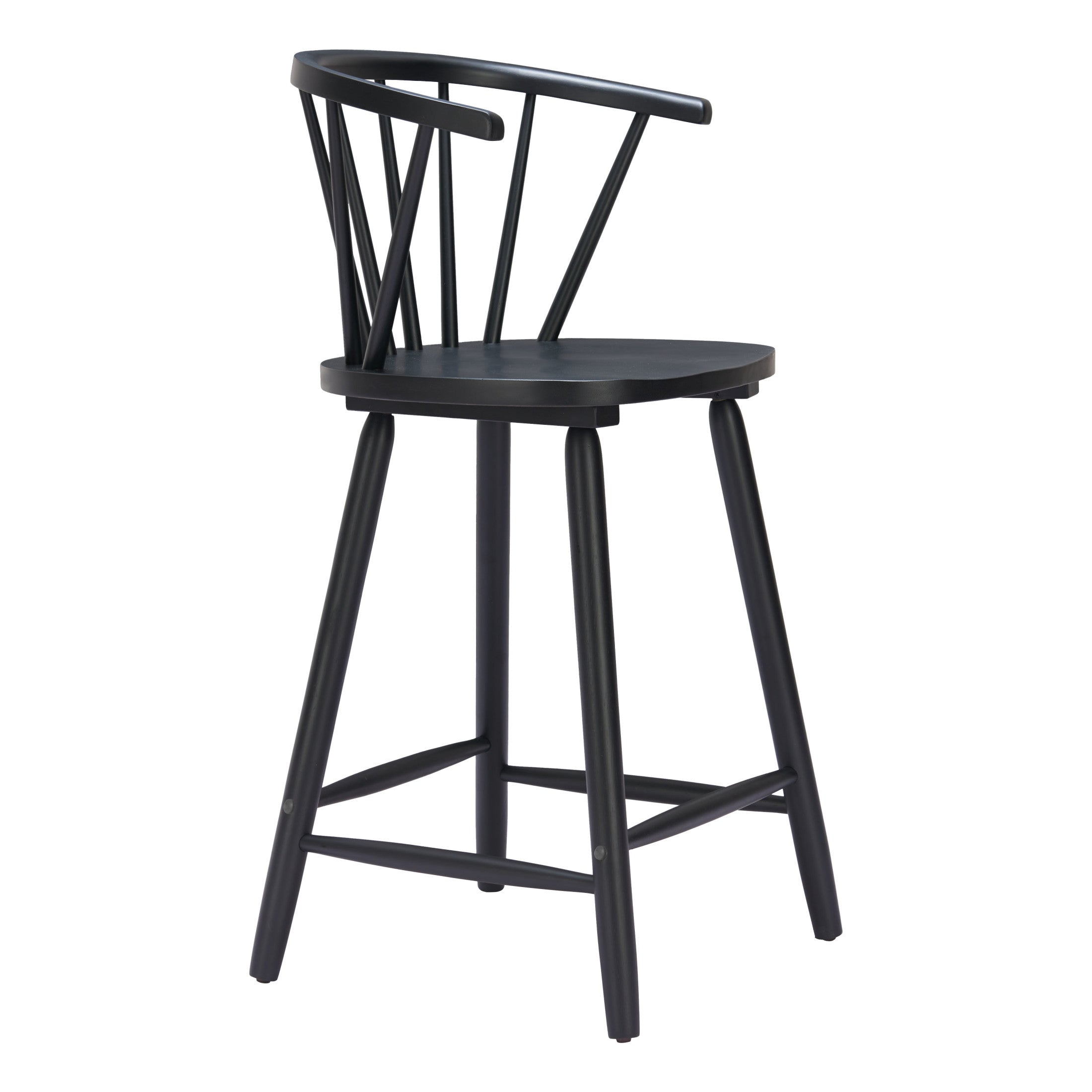 Stenger Counter Stool (Set of 2) Black