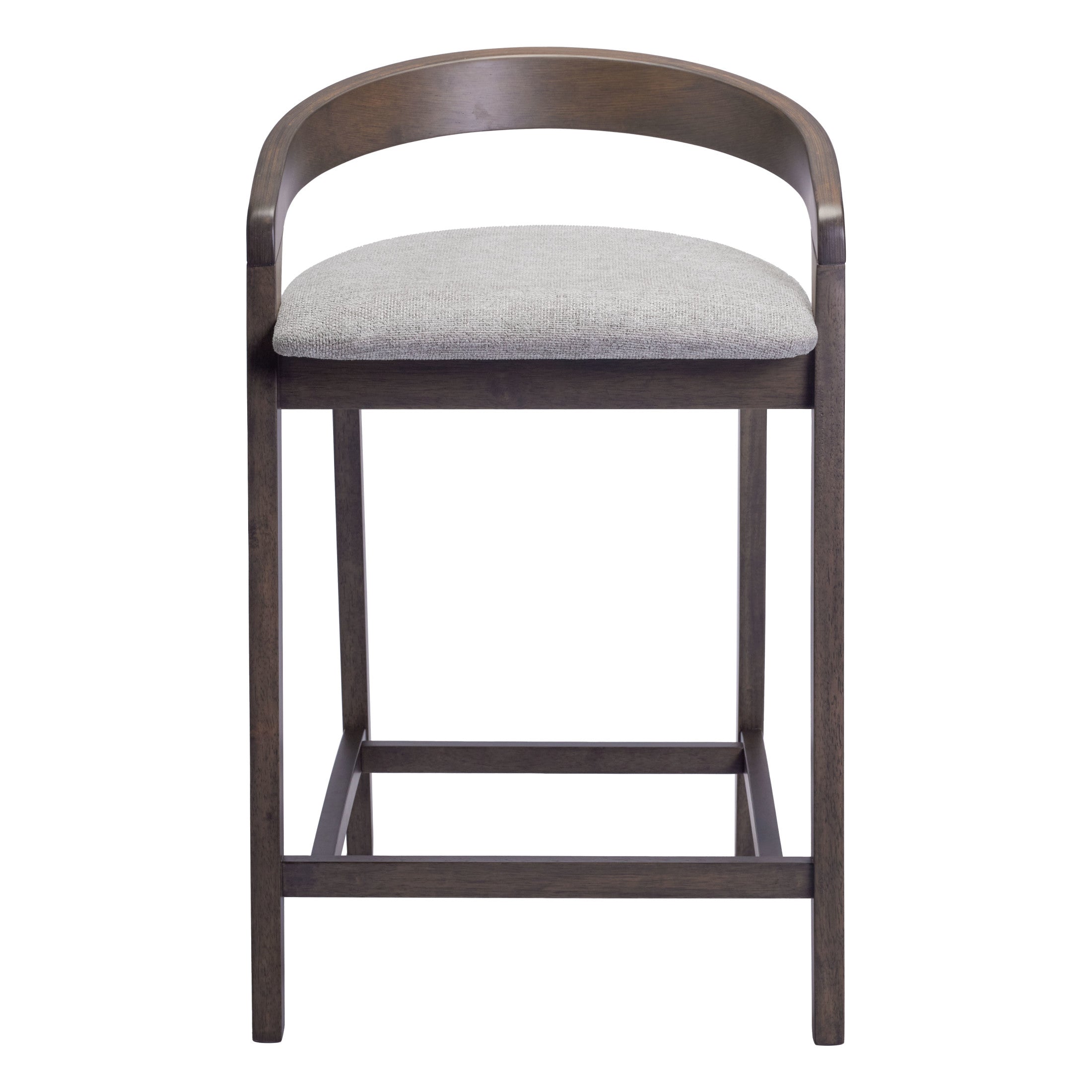 Troy Counter Stool (Set of 2) Dove Gray & Espresso