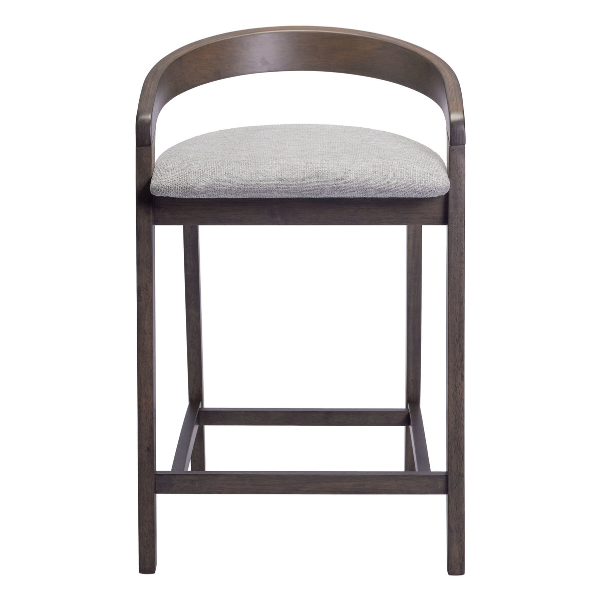 Troy Counter Stool (Set of 2) Dove Gray & Espresso