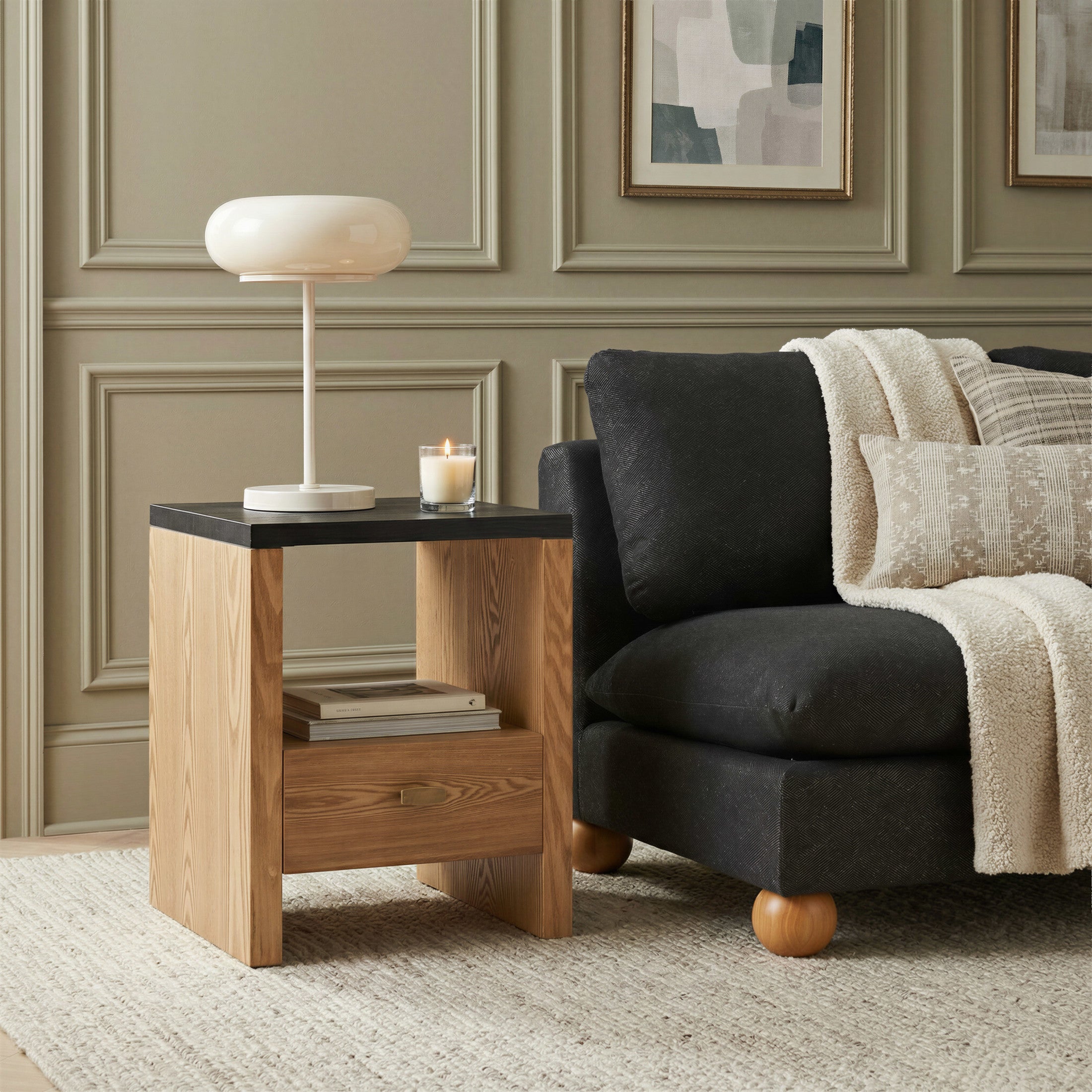 Natt Side Table Black