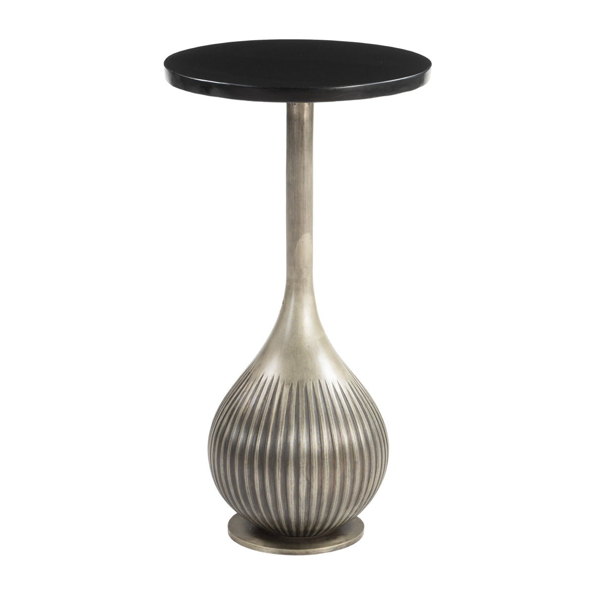Ionis Accent Table Black & Antique Silver