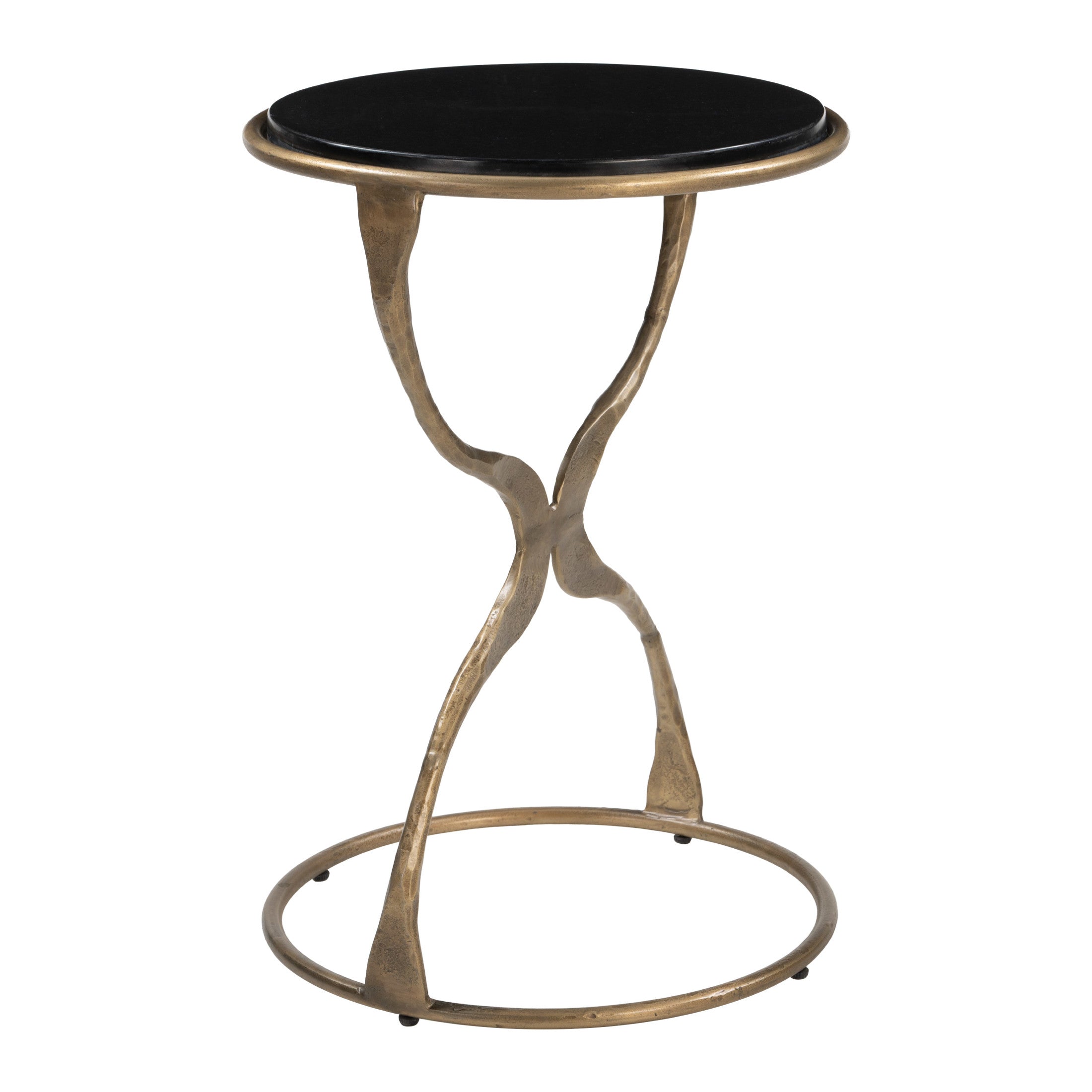 Tempus Accent Table Black & Brass