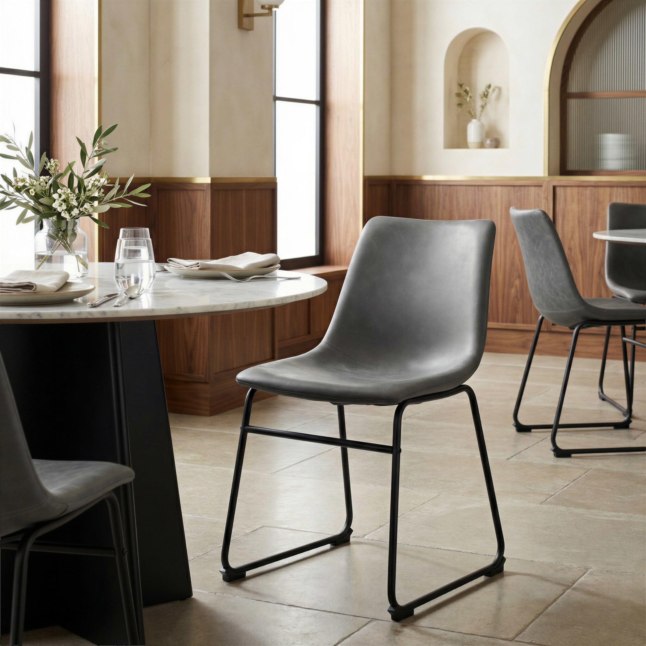 Smart Dining Chair (Set of 2) Charcoal