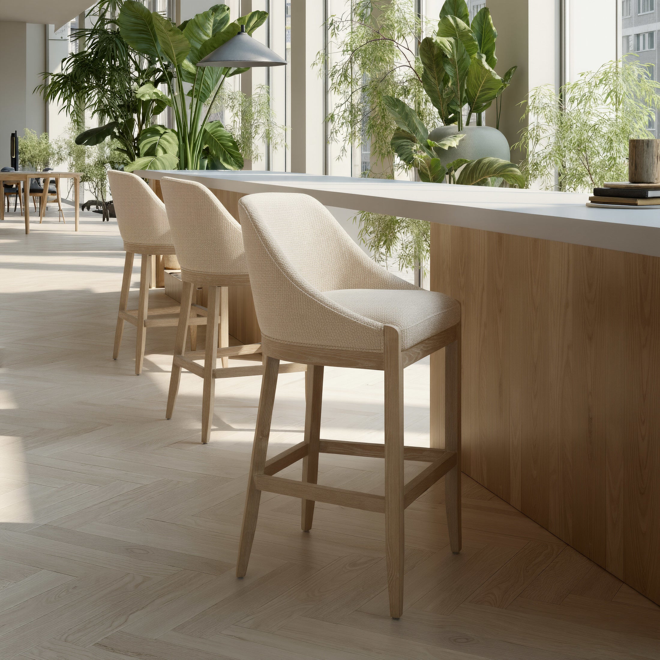 Calmo Barstool Beige
