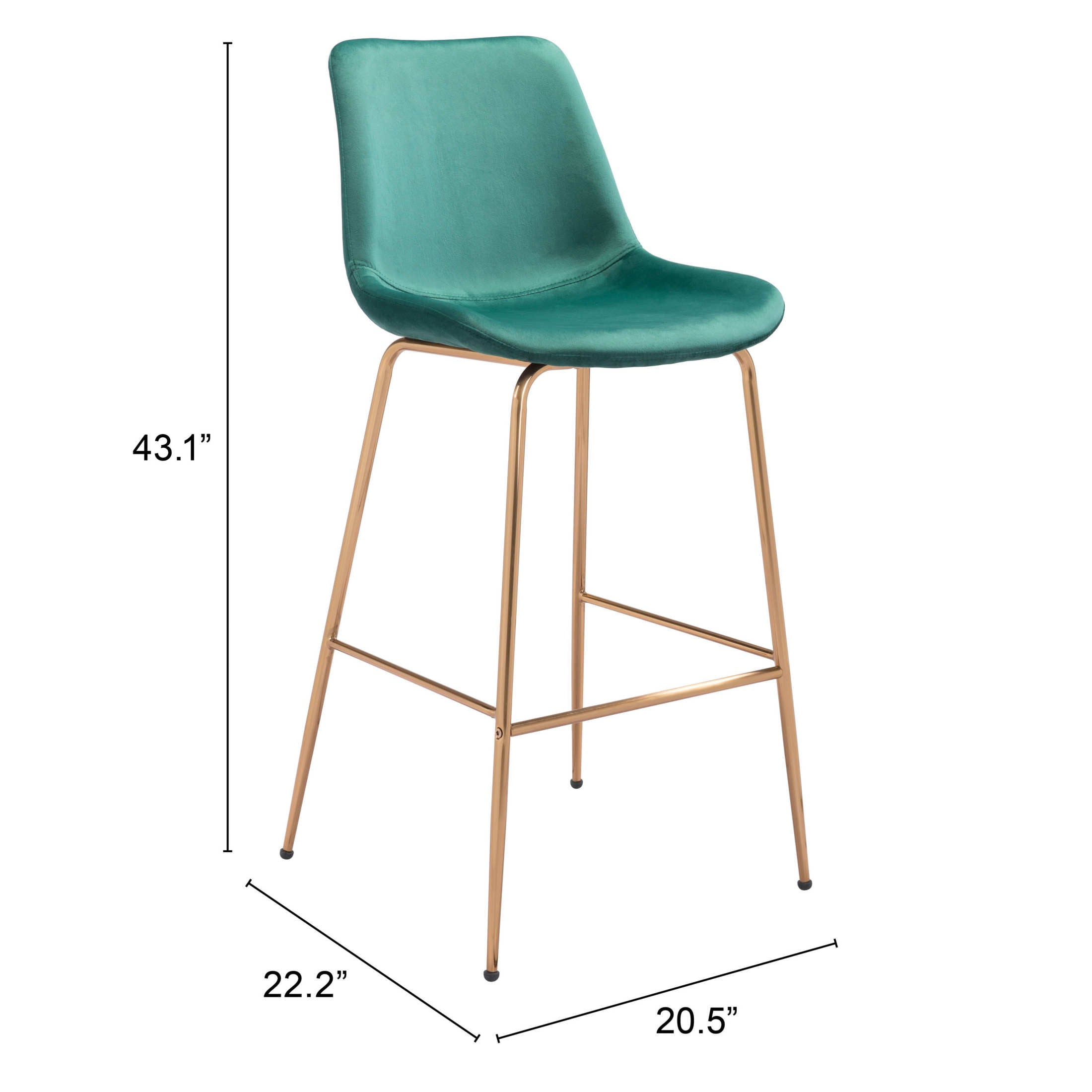 Tony Barstool Green & Gold