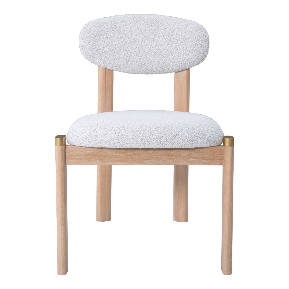 Rilou Dining Chair (Set of 2) White & Natural