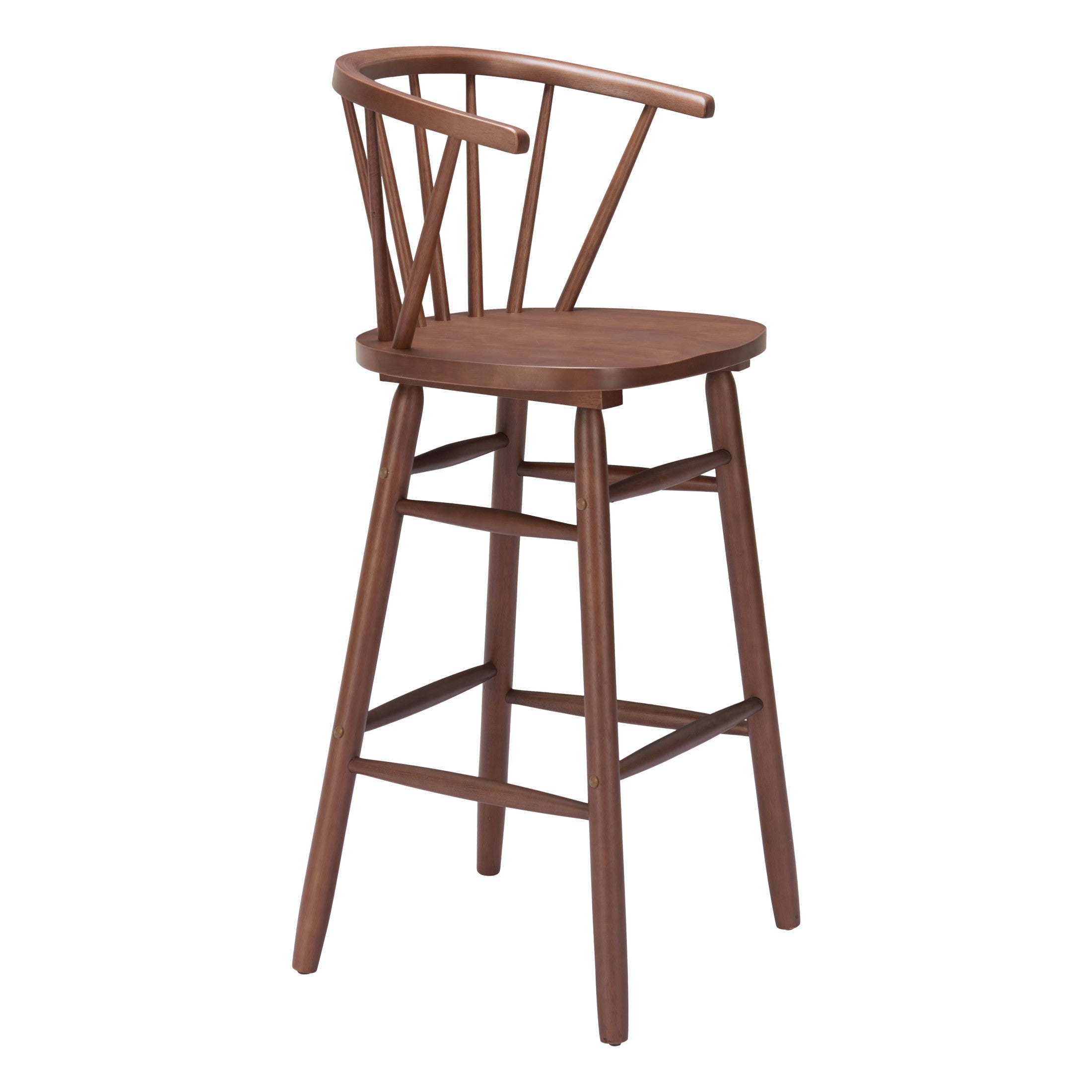 Stenger Barstool (Set of 2) Walnut