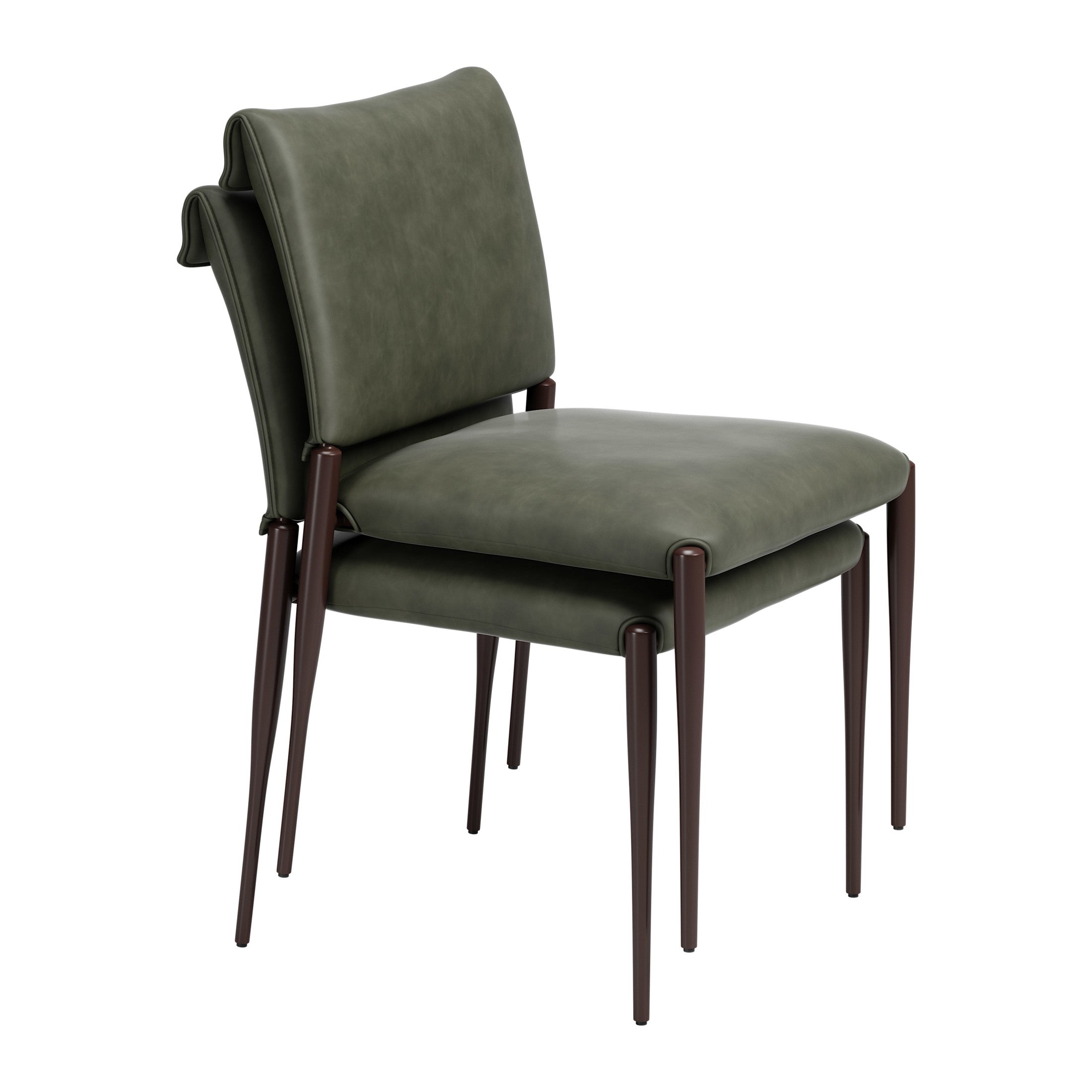 Freesia Dining Chair (Set of 2) Olive Green