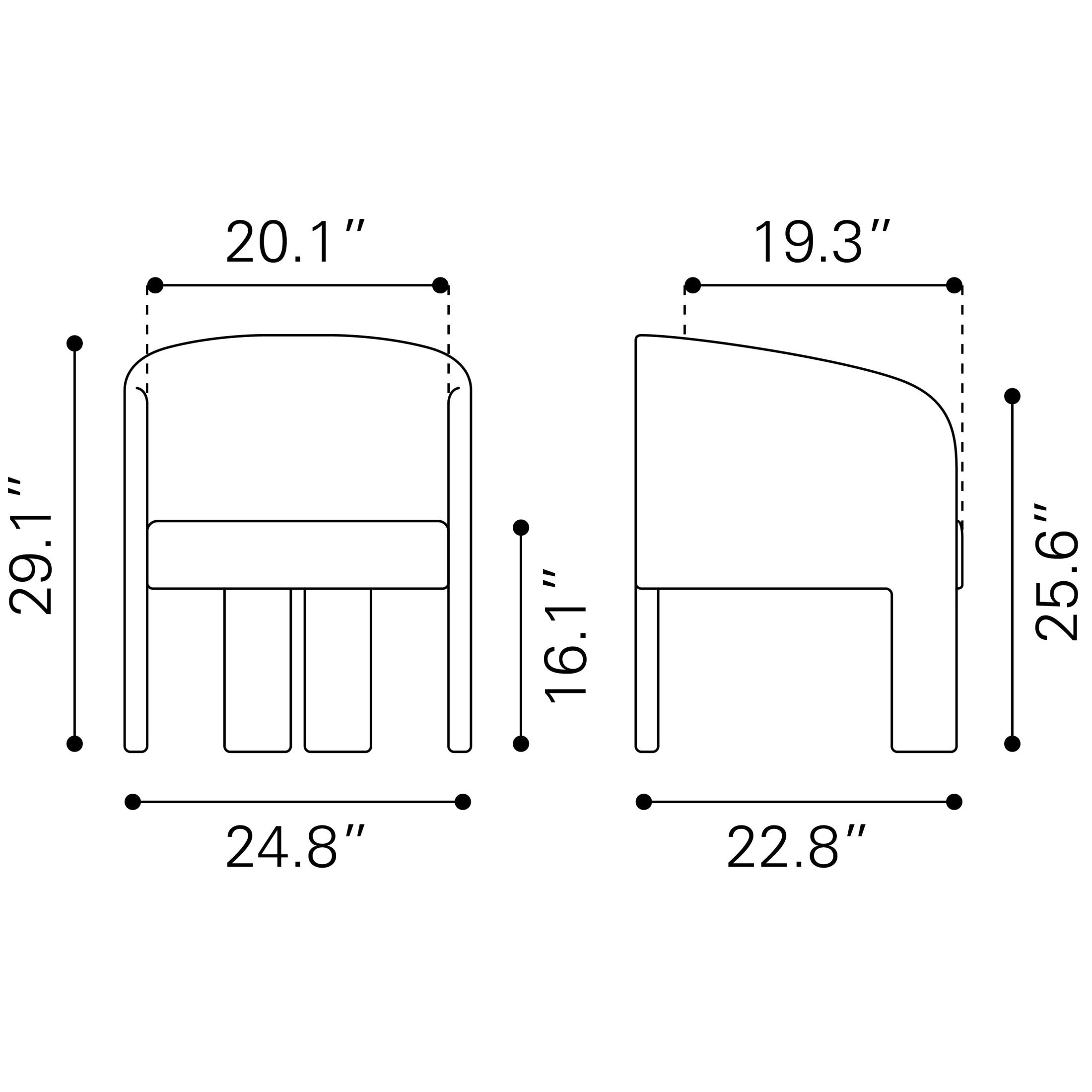 Hull Accent Chair Beige