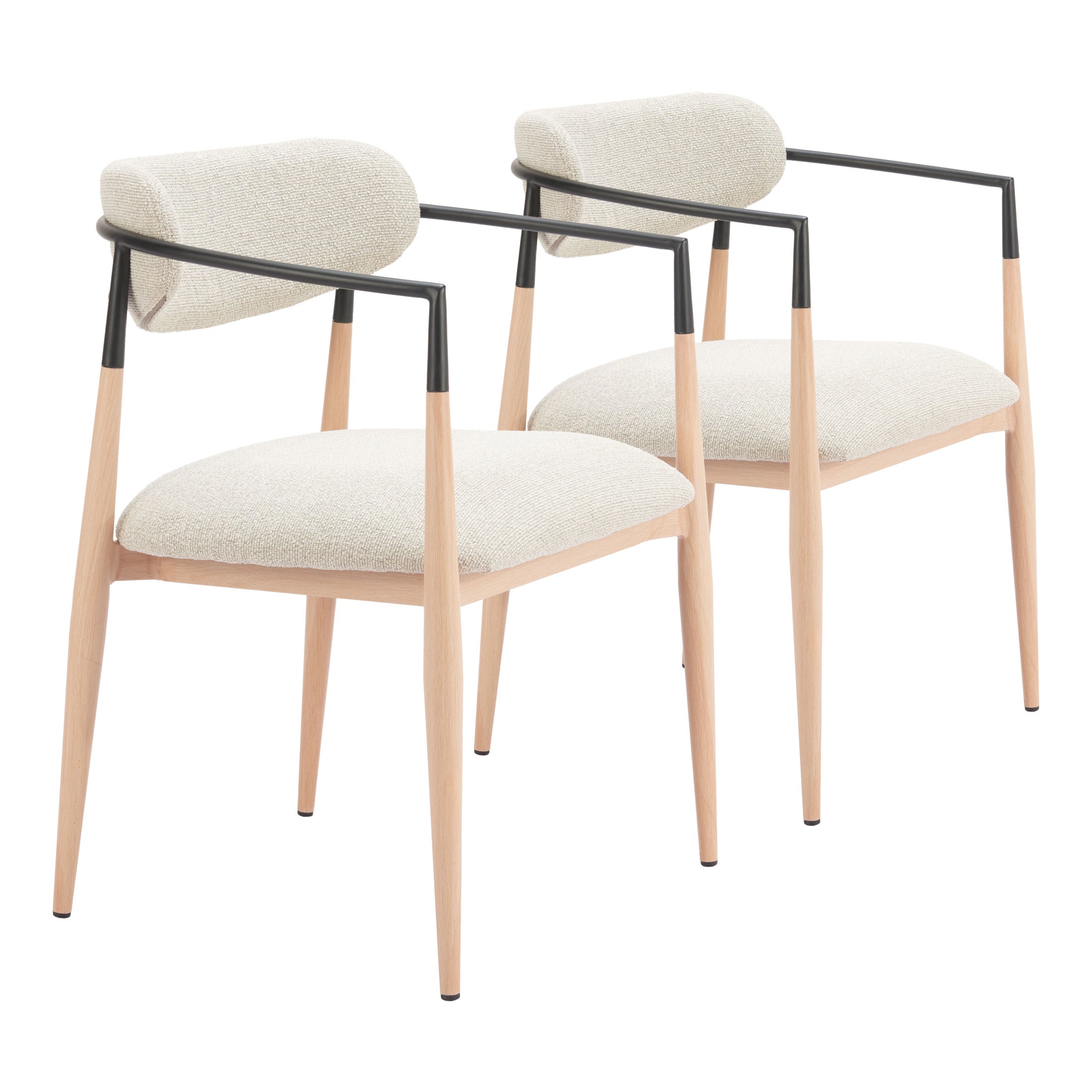 Equinox Dining Chair Oyster Gray & Natural