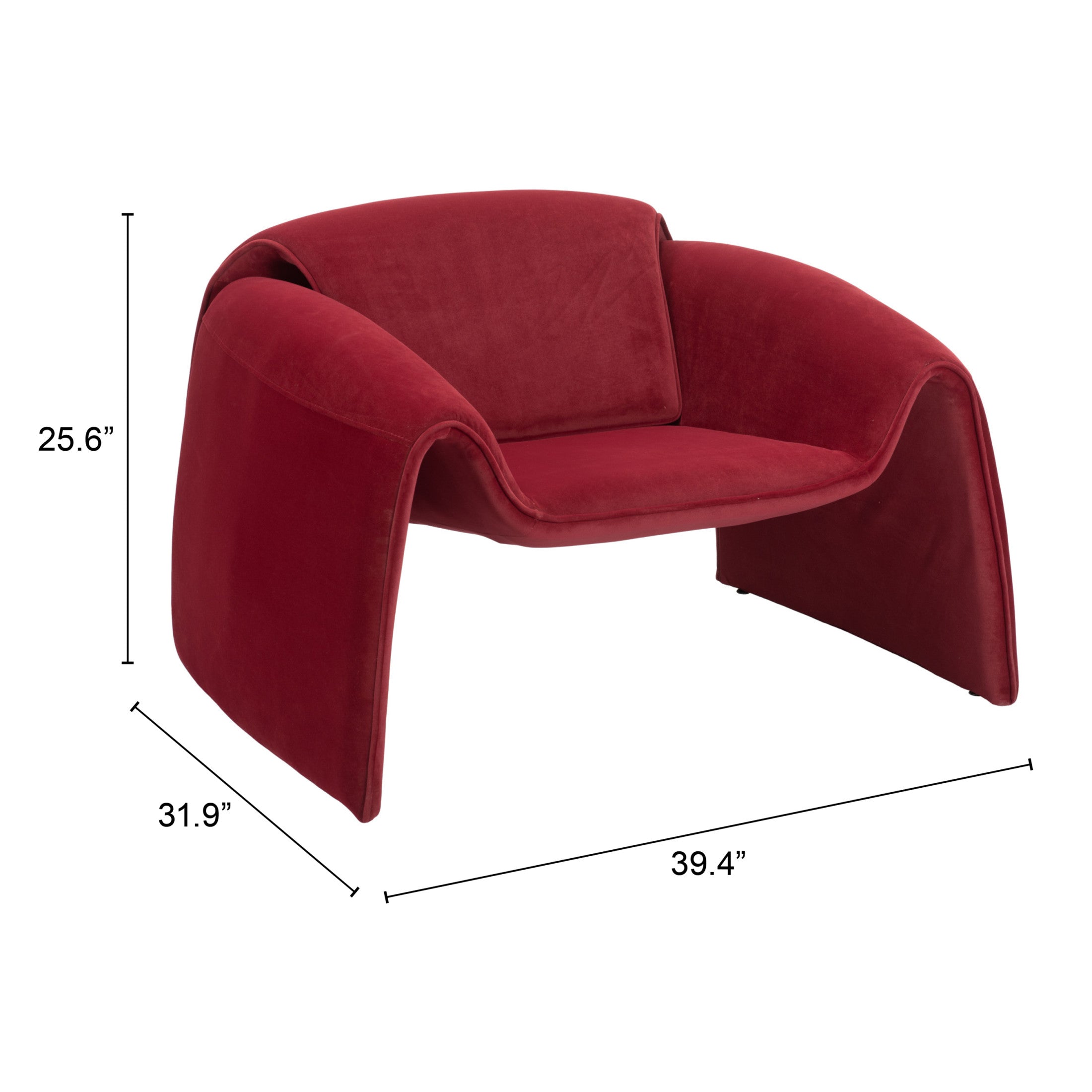 Horten Accent Chair Red