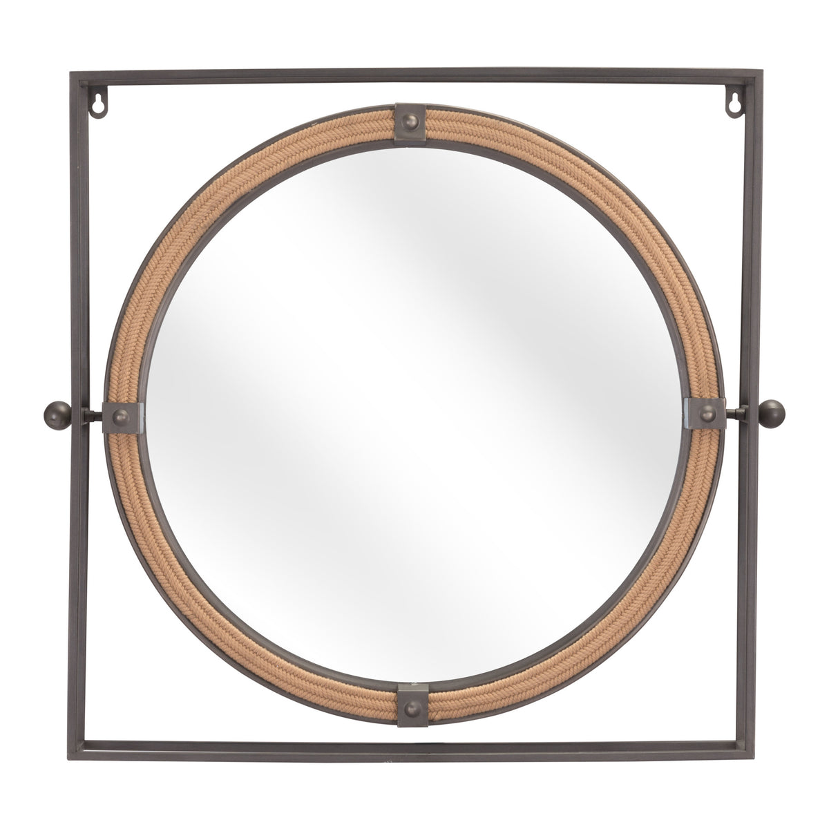 Capell Mirror Antique Gray