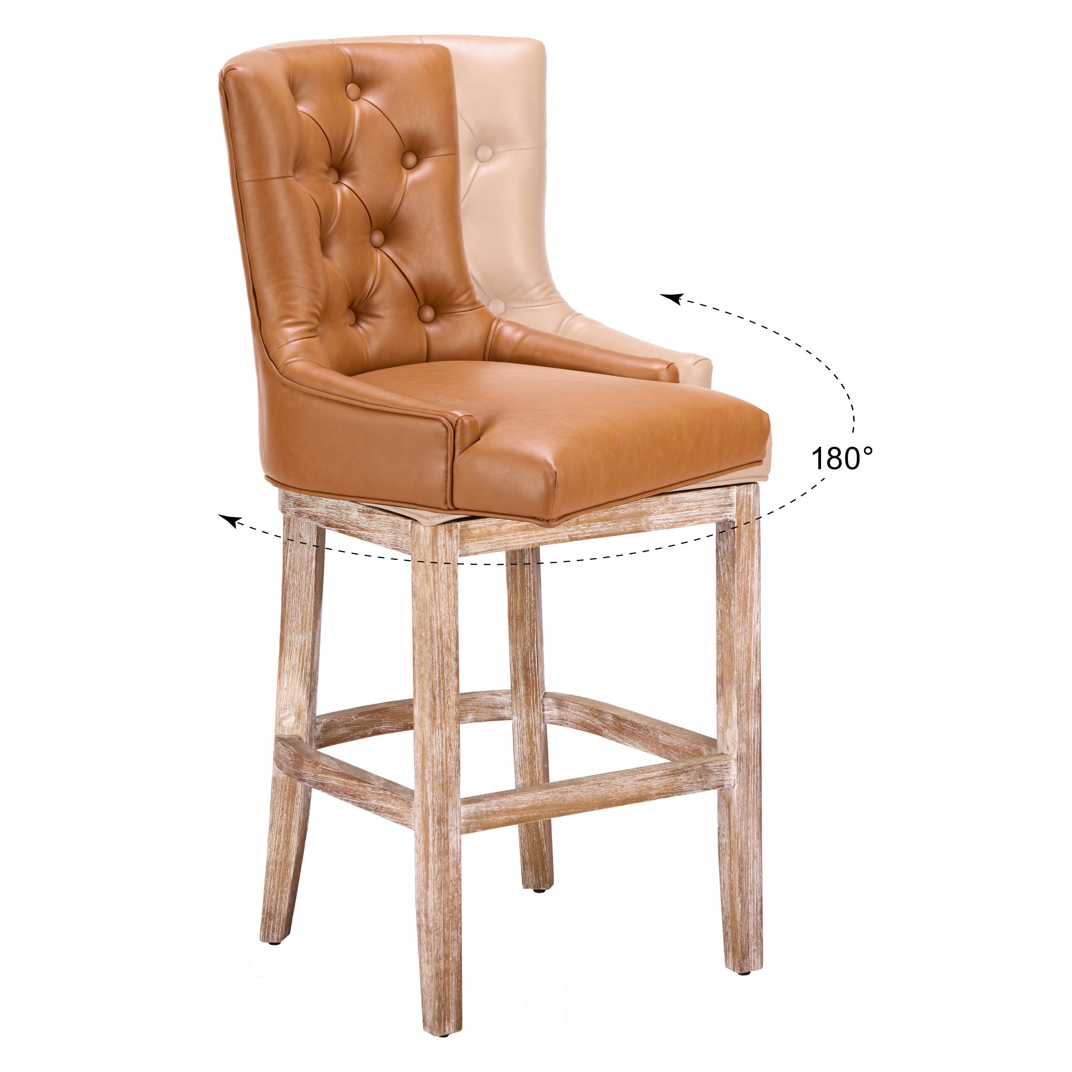 Nuby Swivel Barstool Brown