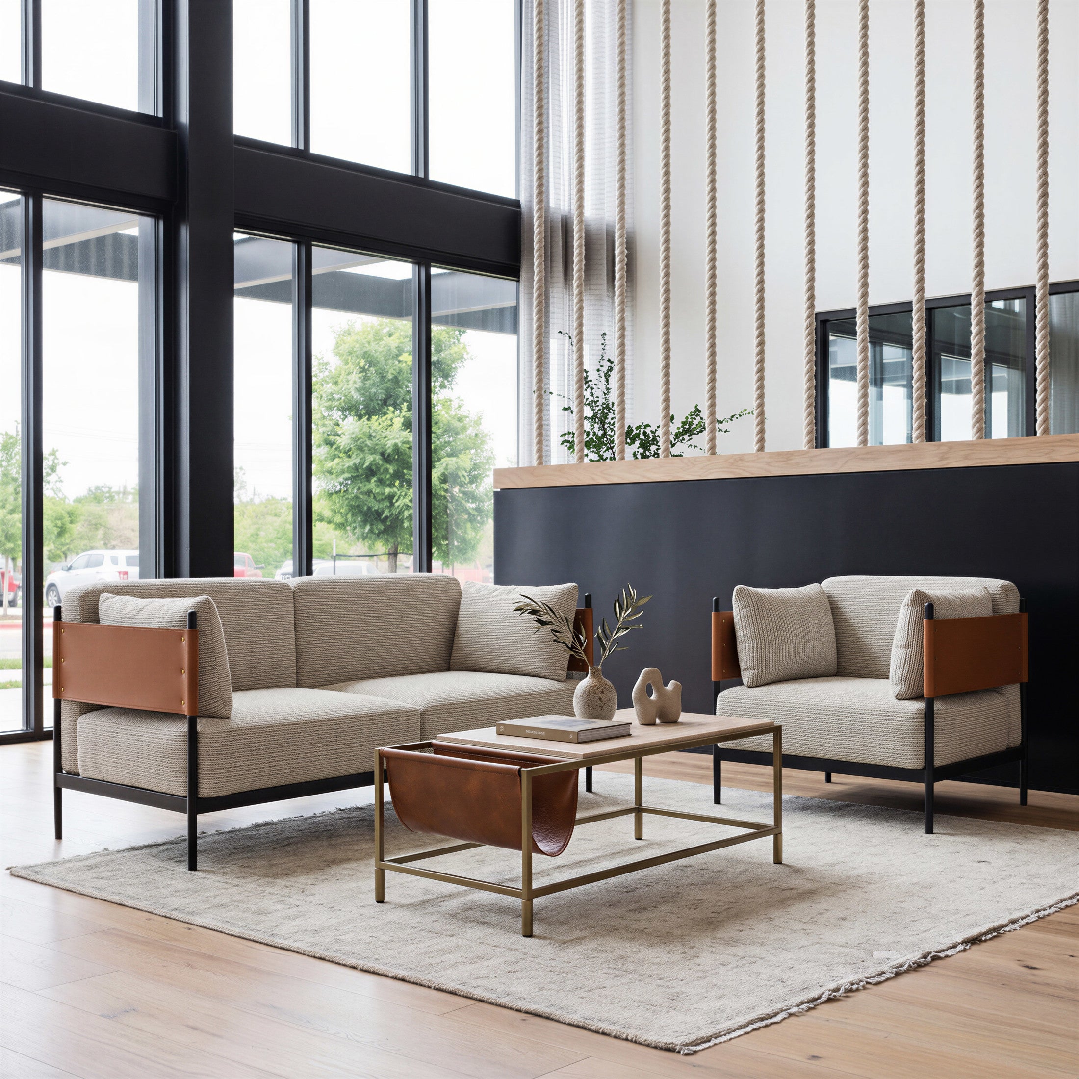 Stirbe Loveseat Gray