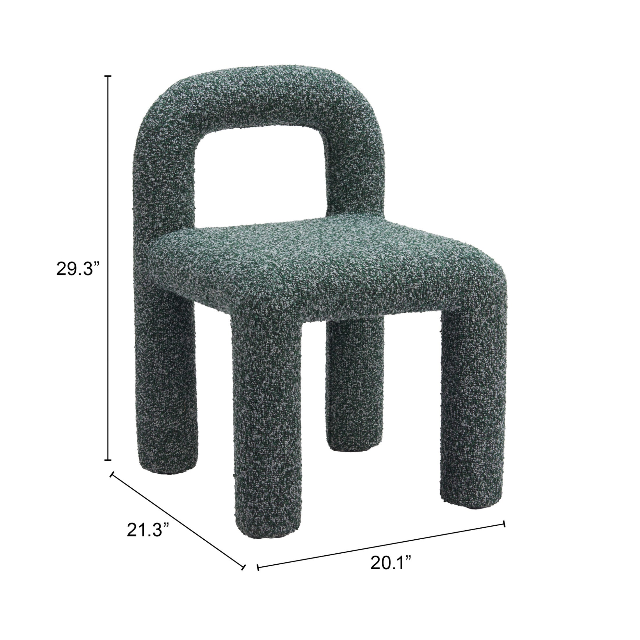 Arum Dining Chair (Set of 2) Snowy Green
