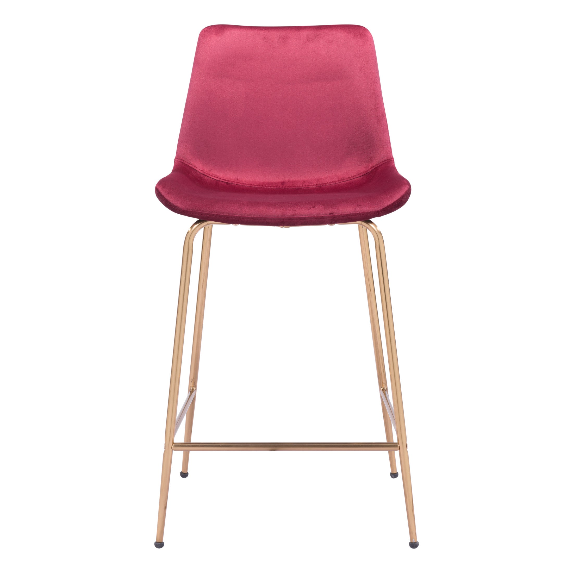 Tony Counter Stool Red & Gold