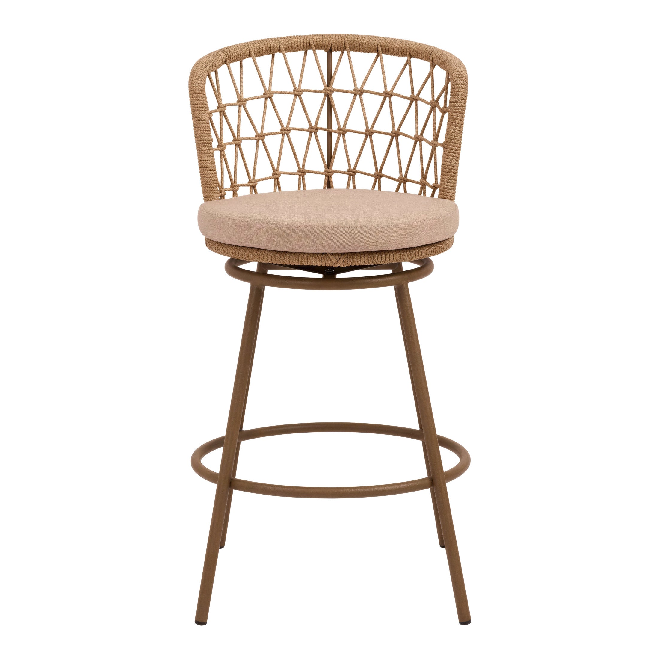 Islamorada Swivel Barstool Brown