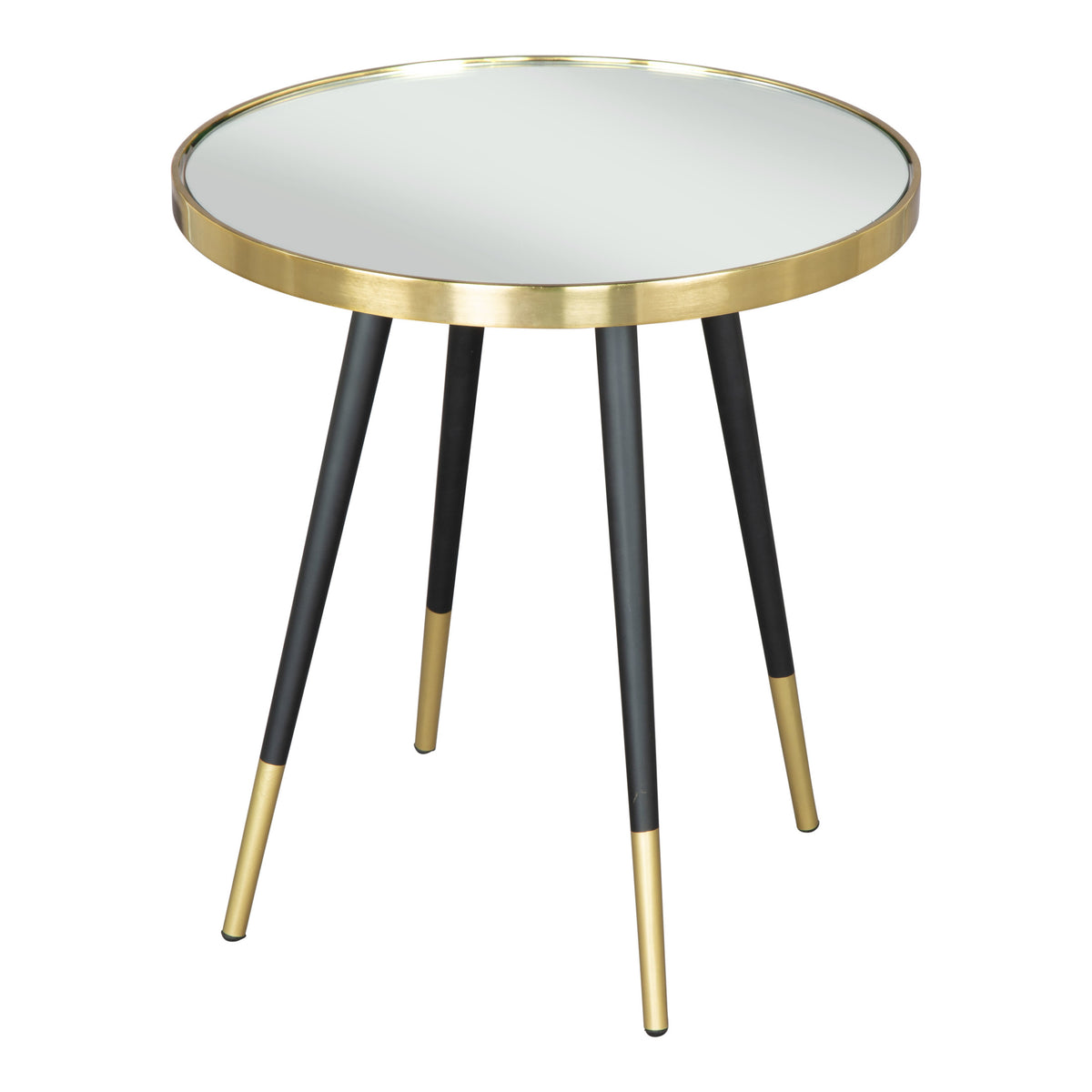 Particle Side Table Gold & Black