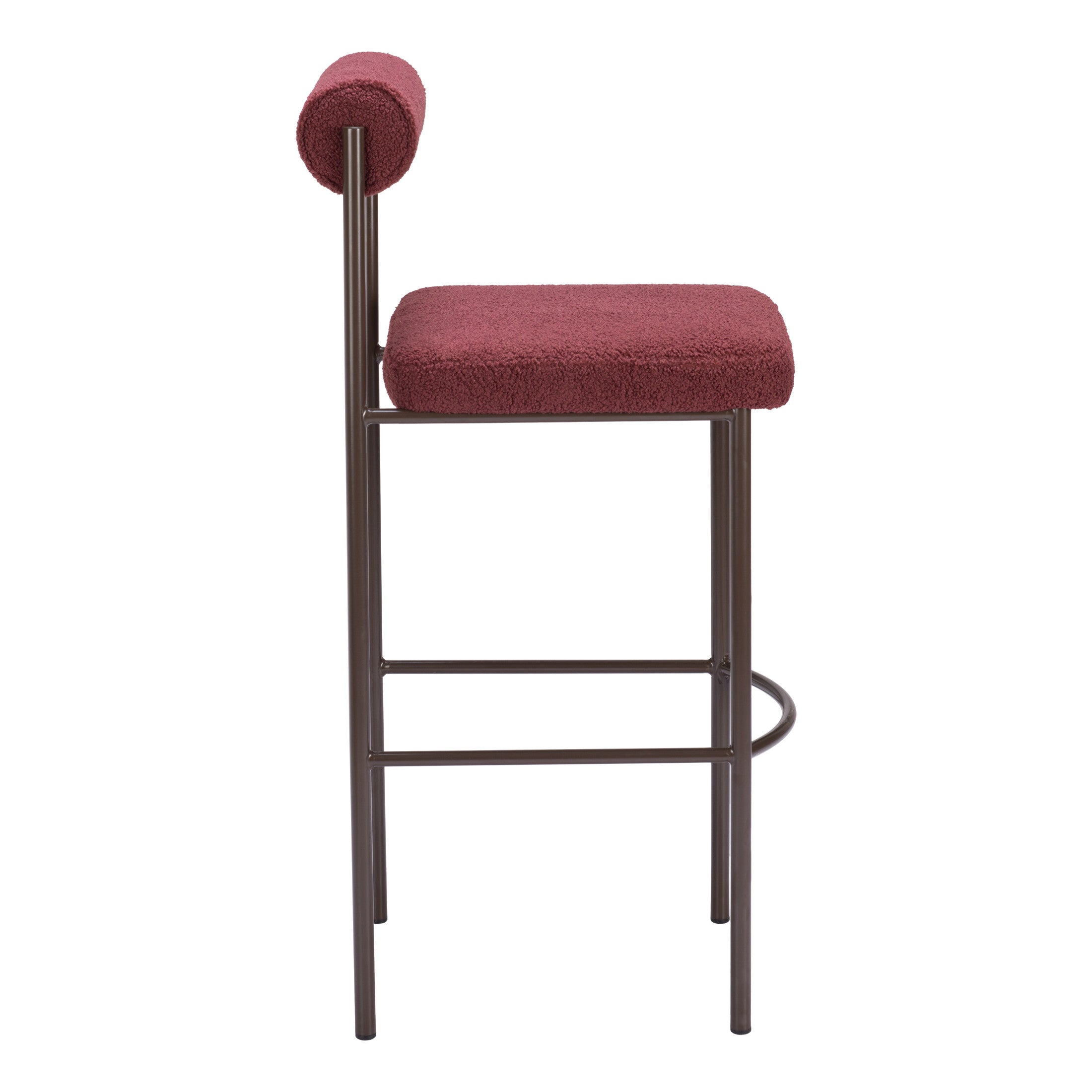 Livorno Barstool (Set of 2) Red & Bronze